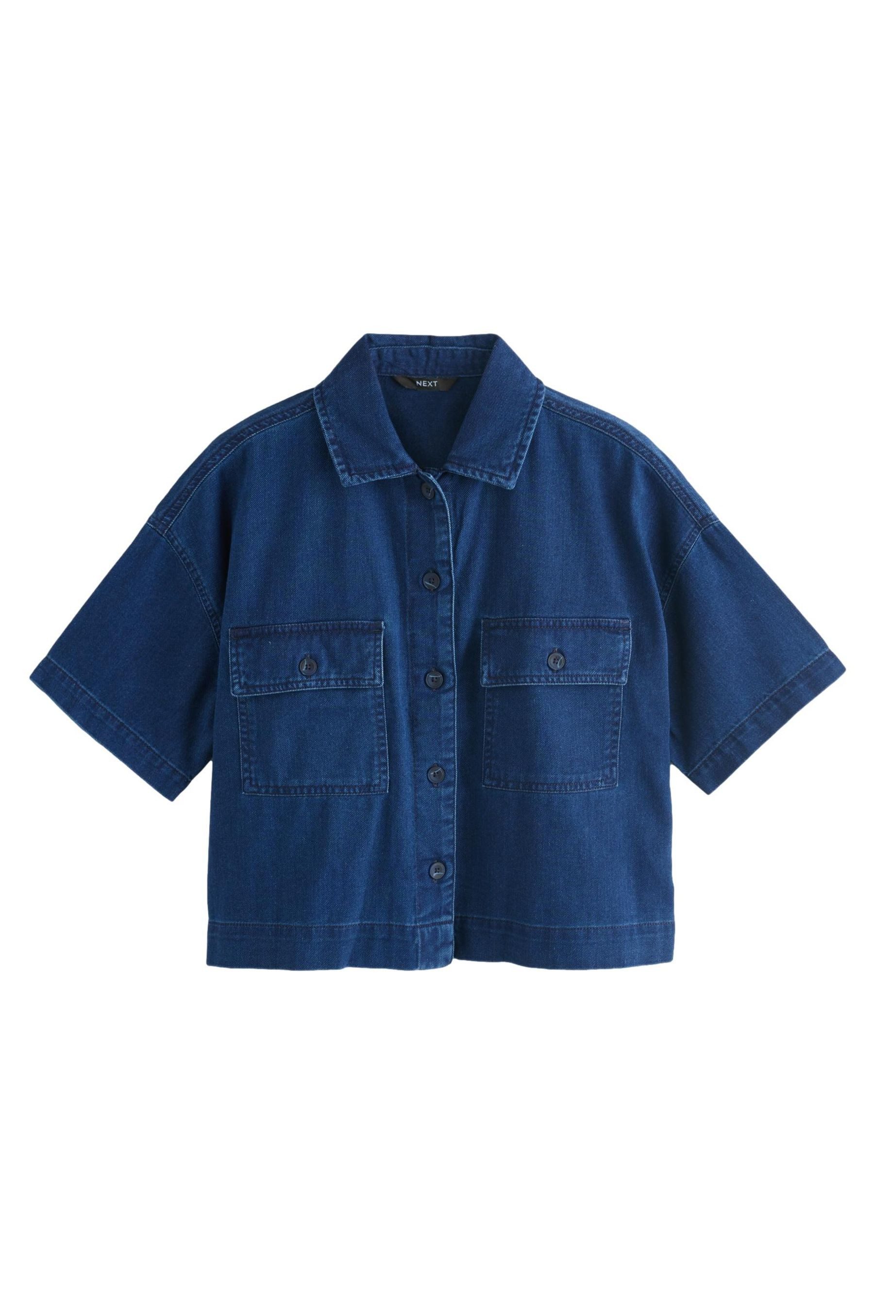 Next Jeanshemd Leichtes kastiges Jeanshemd aus günstig online kaufen