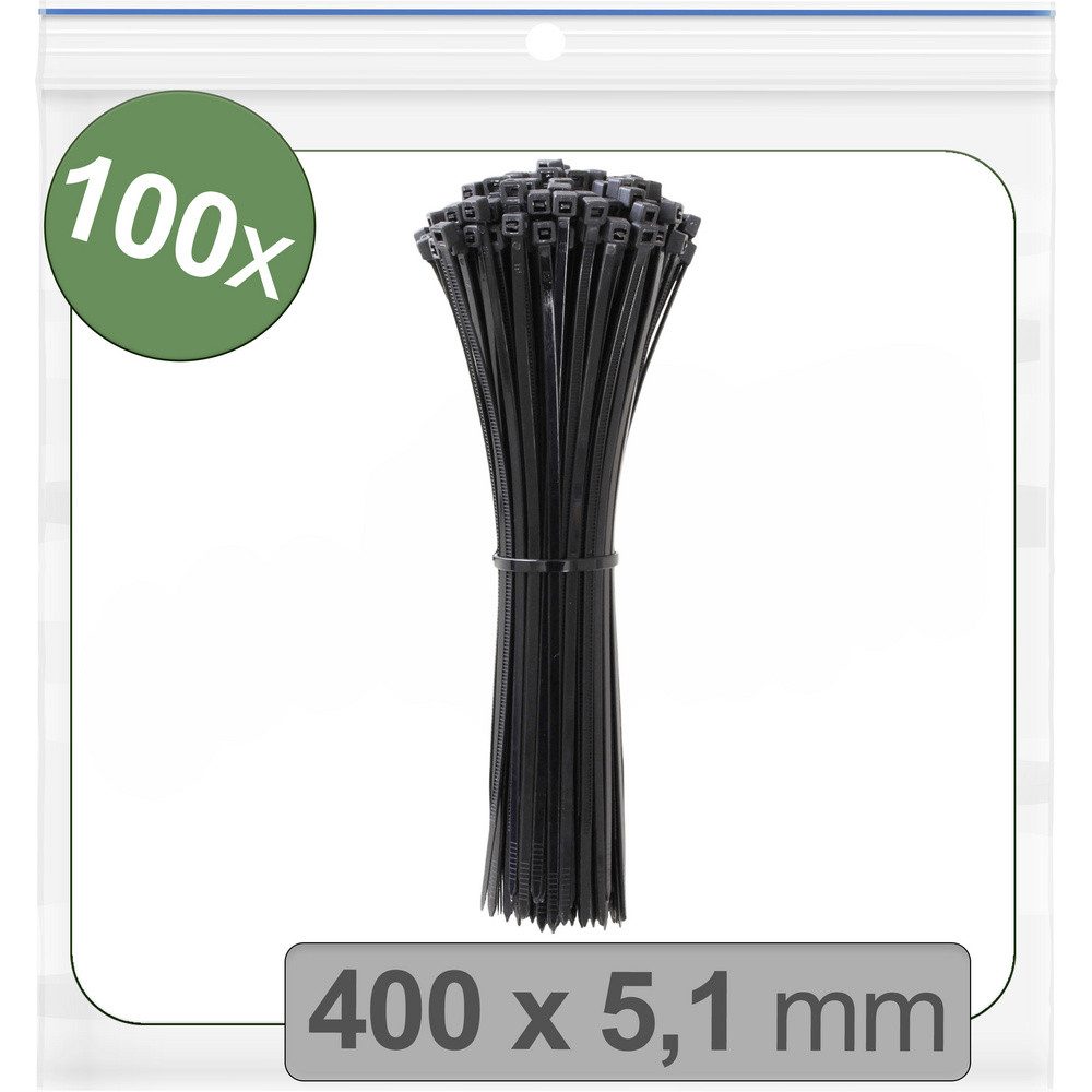 Quadrios Kabelbinder Quadrios 24CA369 24CA369 Kabelbinder 400 mm 5.1 mm Schwarz UV-stabilis (24CA369) – Bild 2 von 2