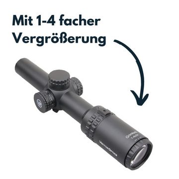 Vector Optics Vector Optics SCOC-40 Grimlock 1-4x24SFP Zielfernrohr (Ideal für Jagd, Sport und Airsoft)