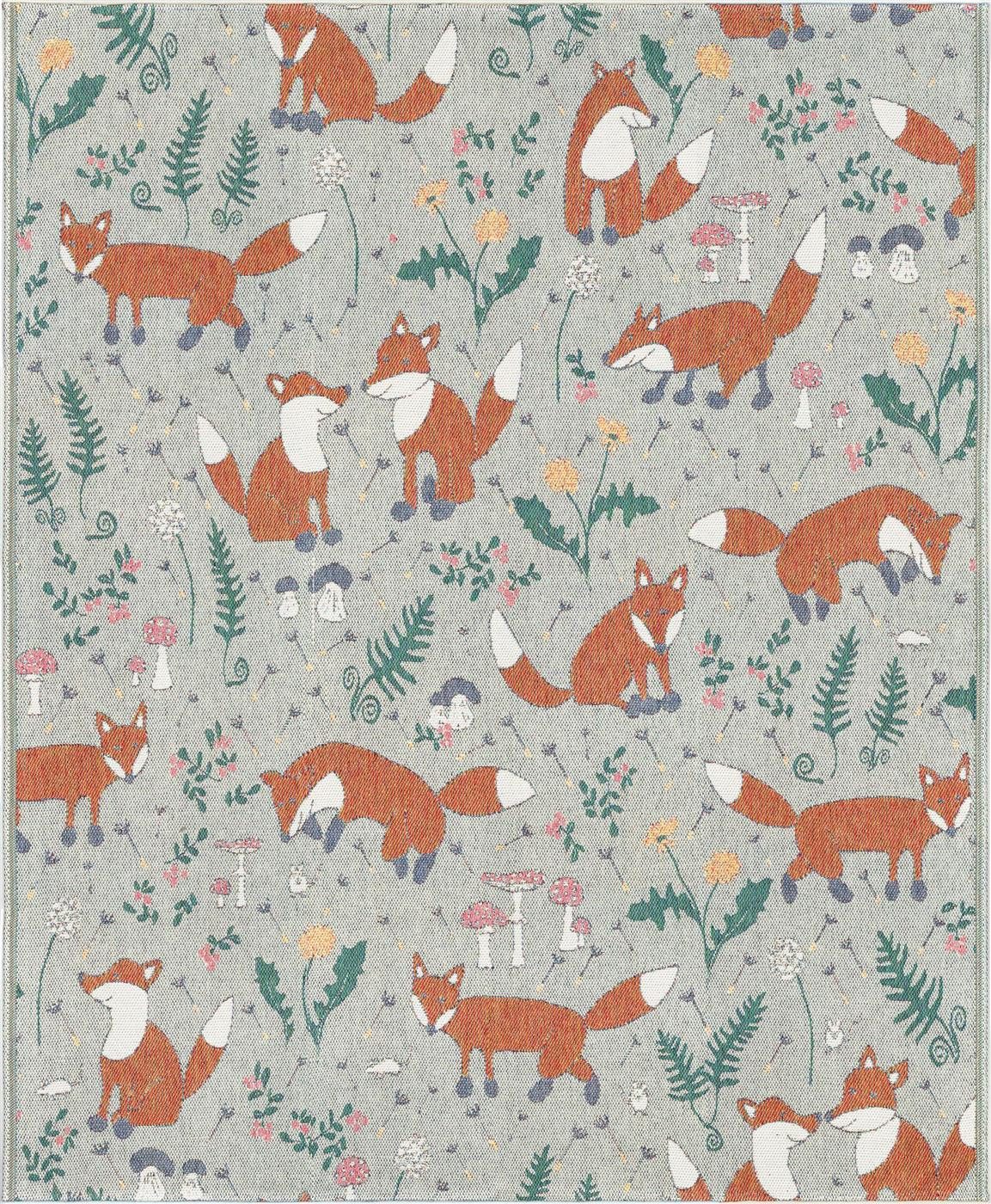 Plaid Plaid Rävar 140x170 cm, EKELUND MASTER WEAVERS 1692, Pixel gewebt (6-farbig)