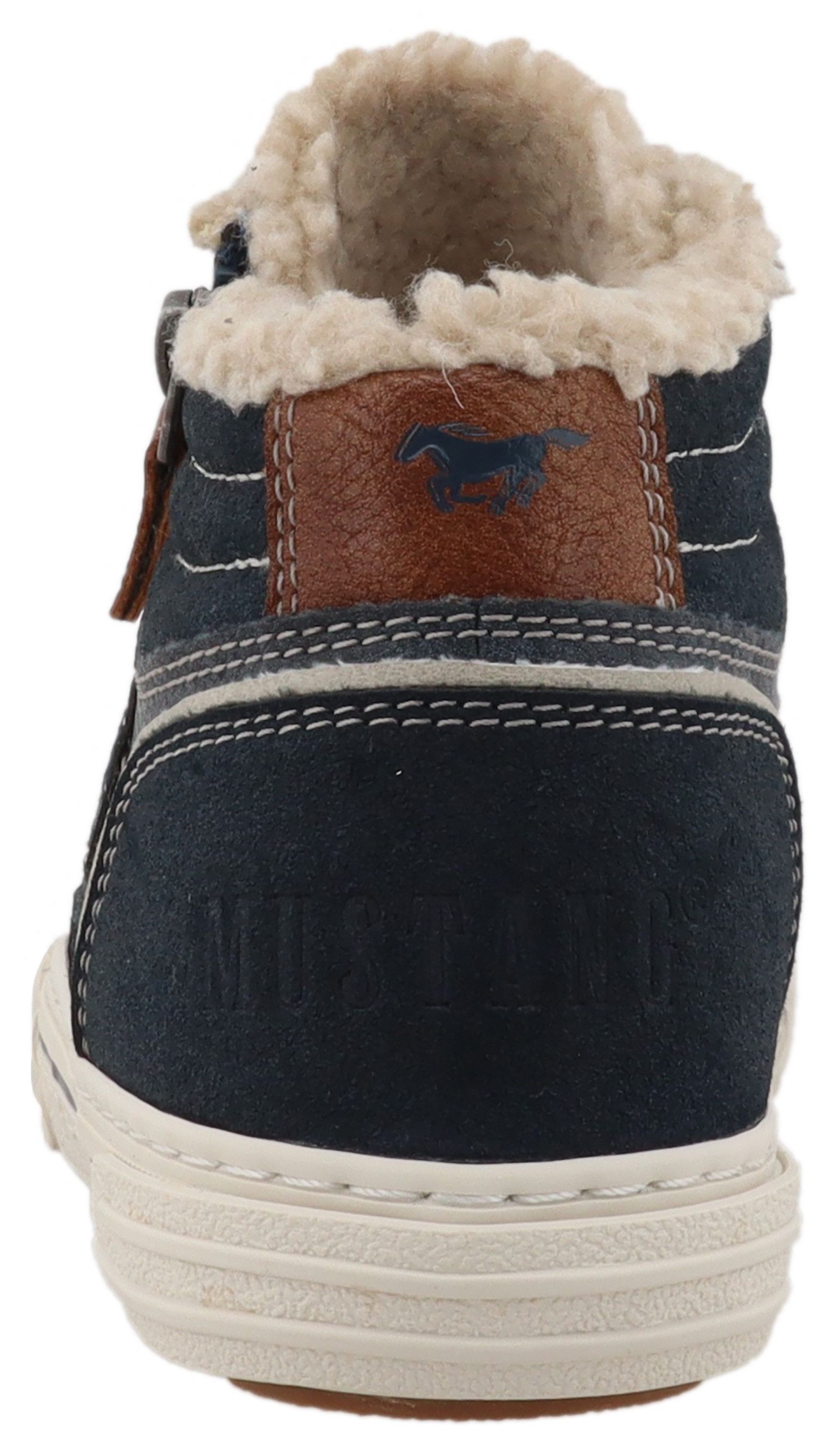 Mustang Shoes Ezio Sneaker High Top Sneaker, Schnürboots mit Reißverschluss