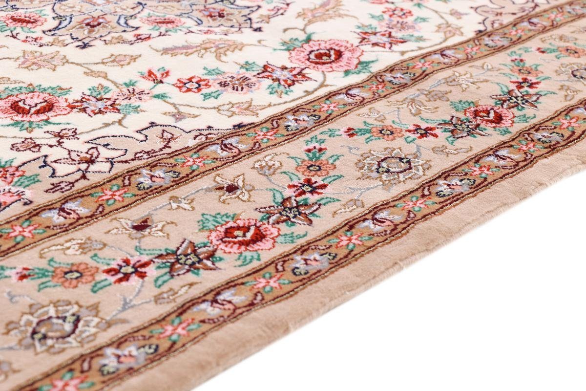 Orientteppich Isfahan Seidenkette 108x162 Trading, Nain Handgeknüpfter Orientteppich, Höhe: mm rechteckig, 8