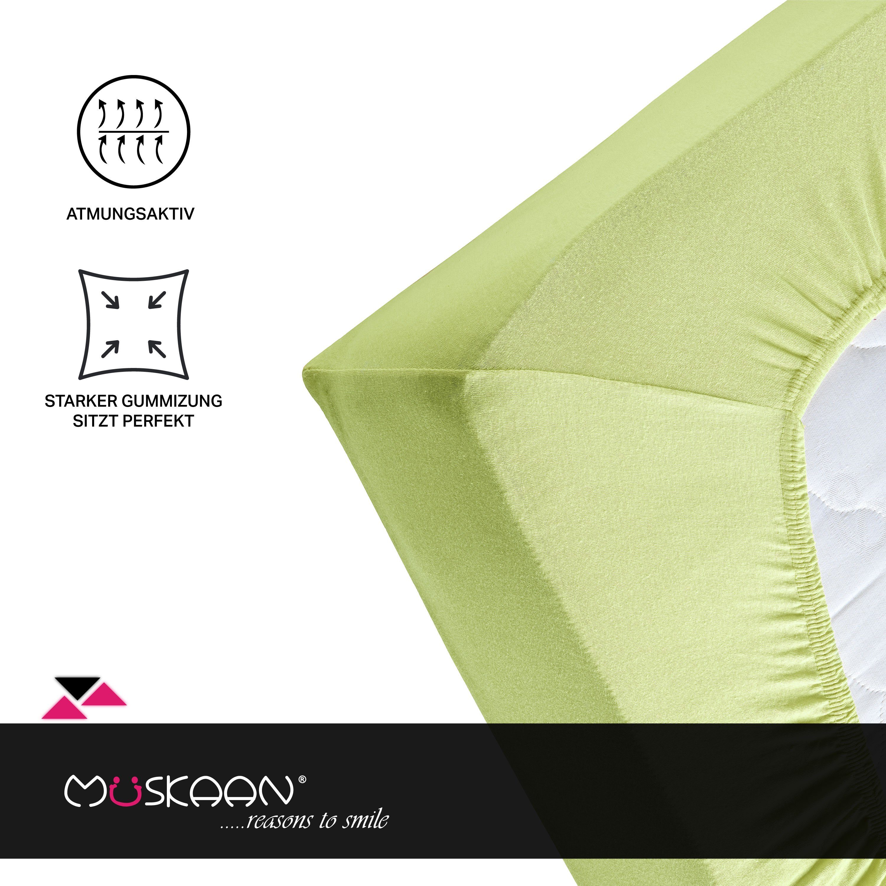 Müskaan Spannbettlaken 180x200 - 200x220 Boxspringbett günstig online kaufen