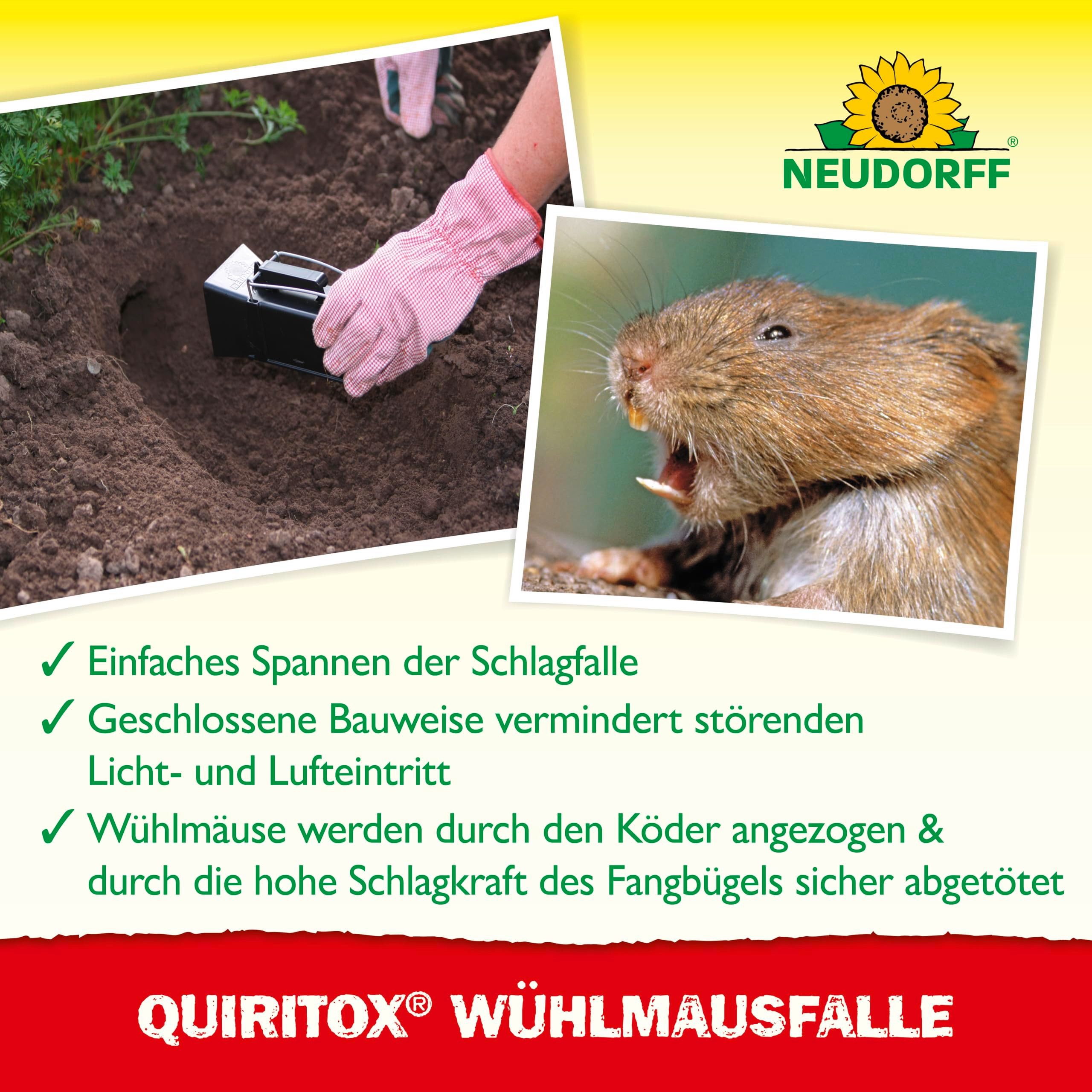 Neudorff Schlagfalle Quiritox WühlmausFalle 1 Stk.