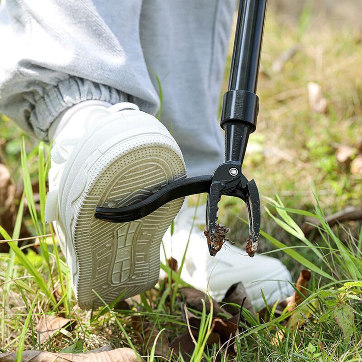 DOPWii Vertikutierer Unkrautfresser, vertikaler Jäter, griffloser Unkrautjäter, (1-tlg), geeignet für Gärten im Freien, Terrassen und Unkrautjäter im Hinterhof