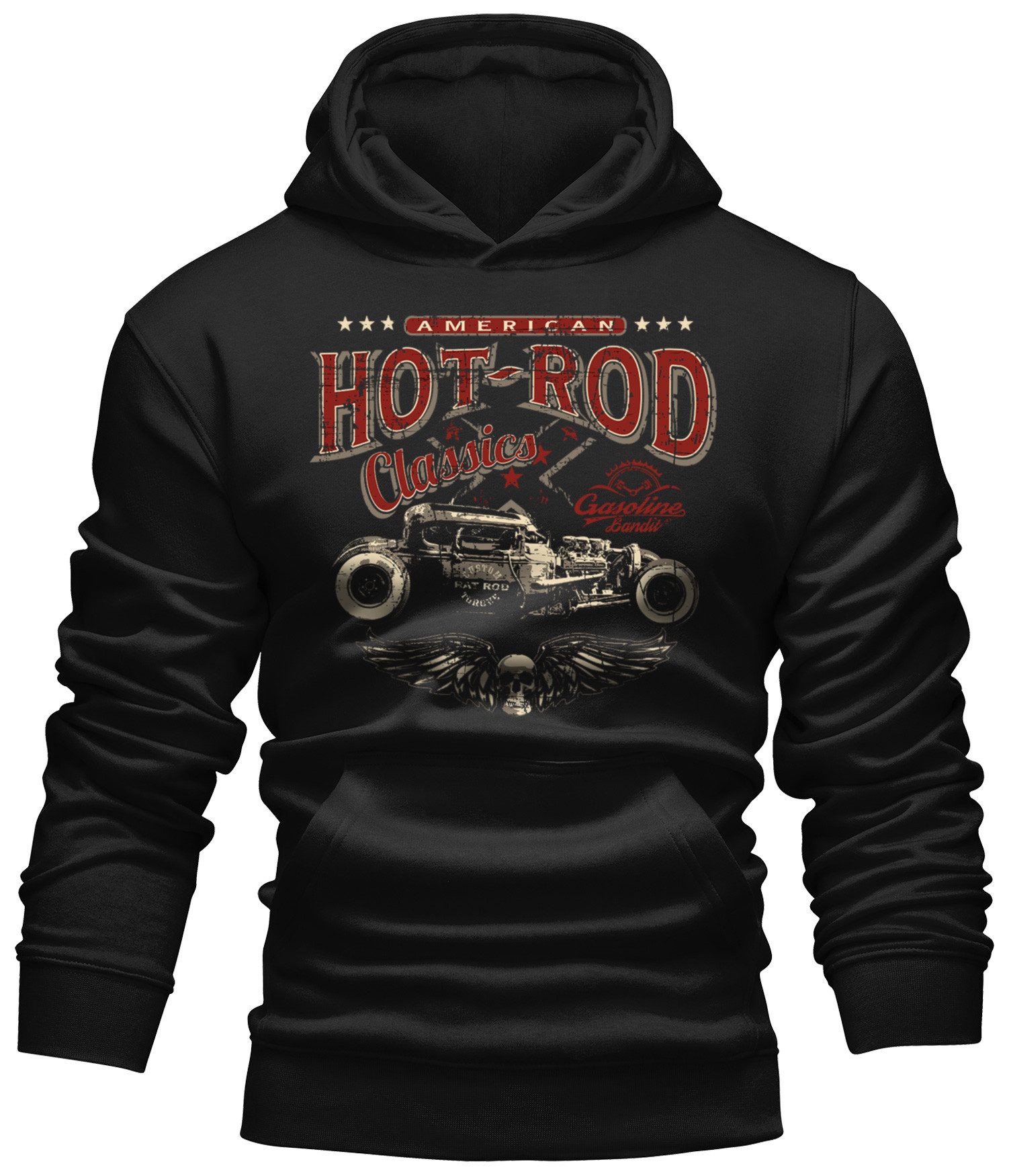 GASOLINE BANDIT® Kapuzensweatshirt Rockabilly Biker Racer günstig online kaufen
