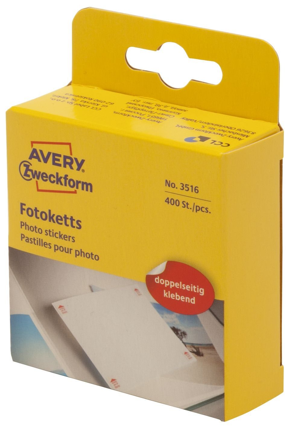 Avery Zweckform Fotoalbum 3516 3516 Home Fotoketts - 12 x 12 mm permanent Spender 1 Rolle mit 40