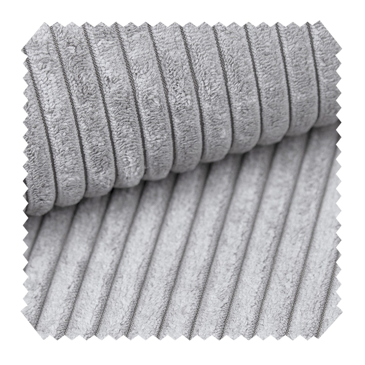 novely® Stoff PORTO - Polsterstoff in Breitcord-Optik - Ultraweicher Möbelstoff, Samtige Haptik, Reißfest, Fusselfrei, Robust, Meterware, 1lfm