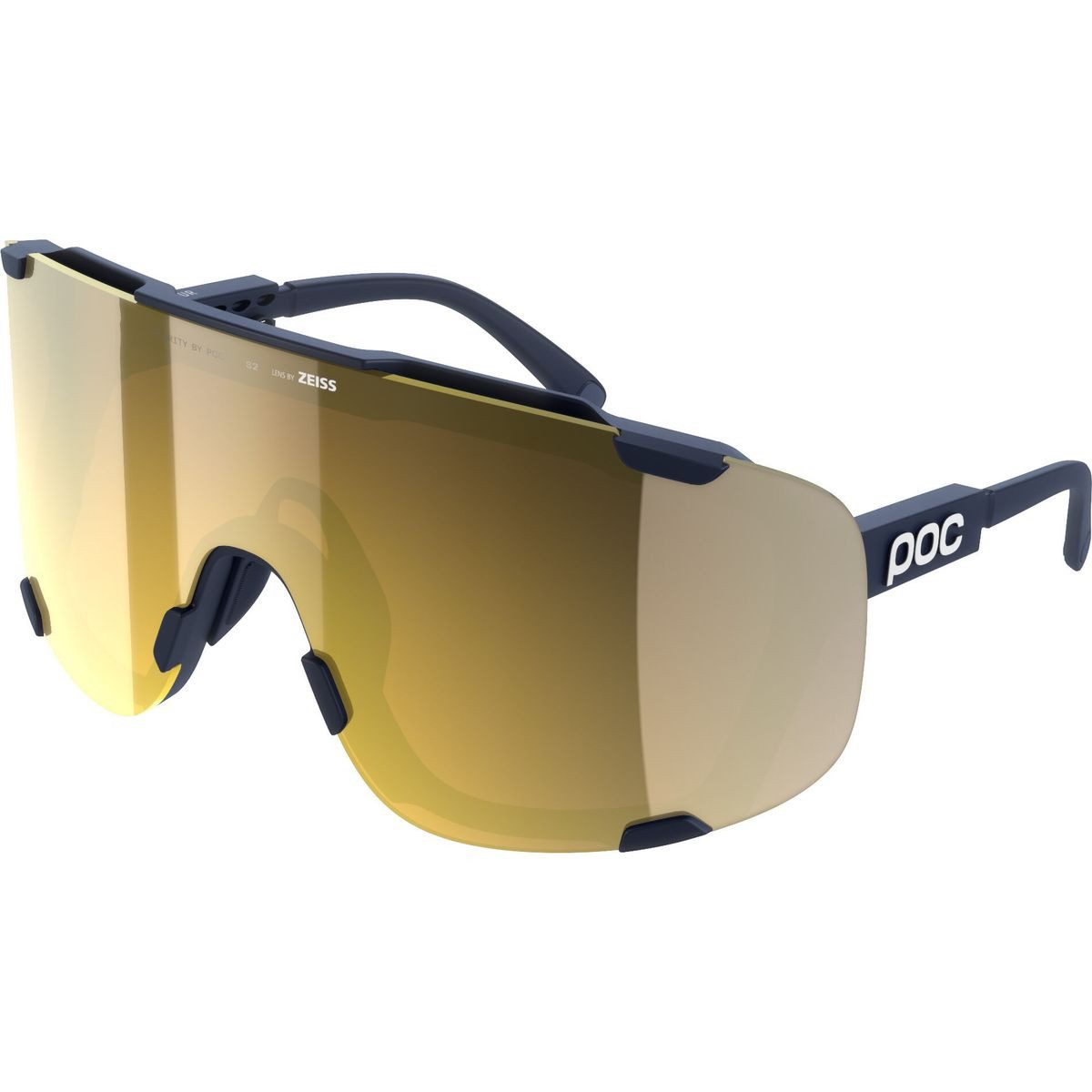 POC Fahrradbrille Devour +, Perfekte Sonnenbrille für Radfahrer mit UV-Schutz