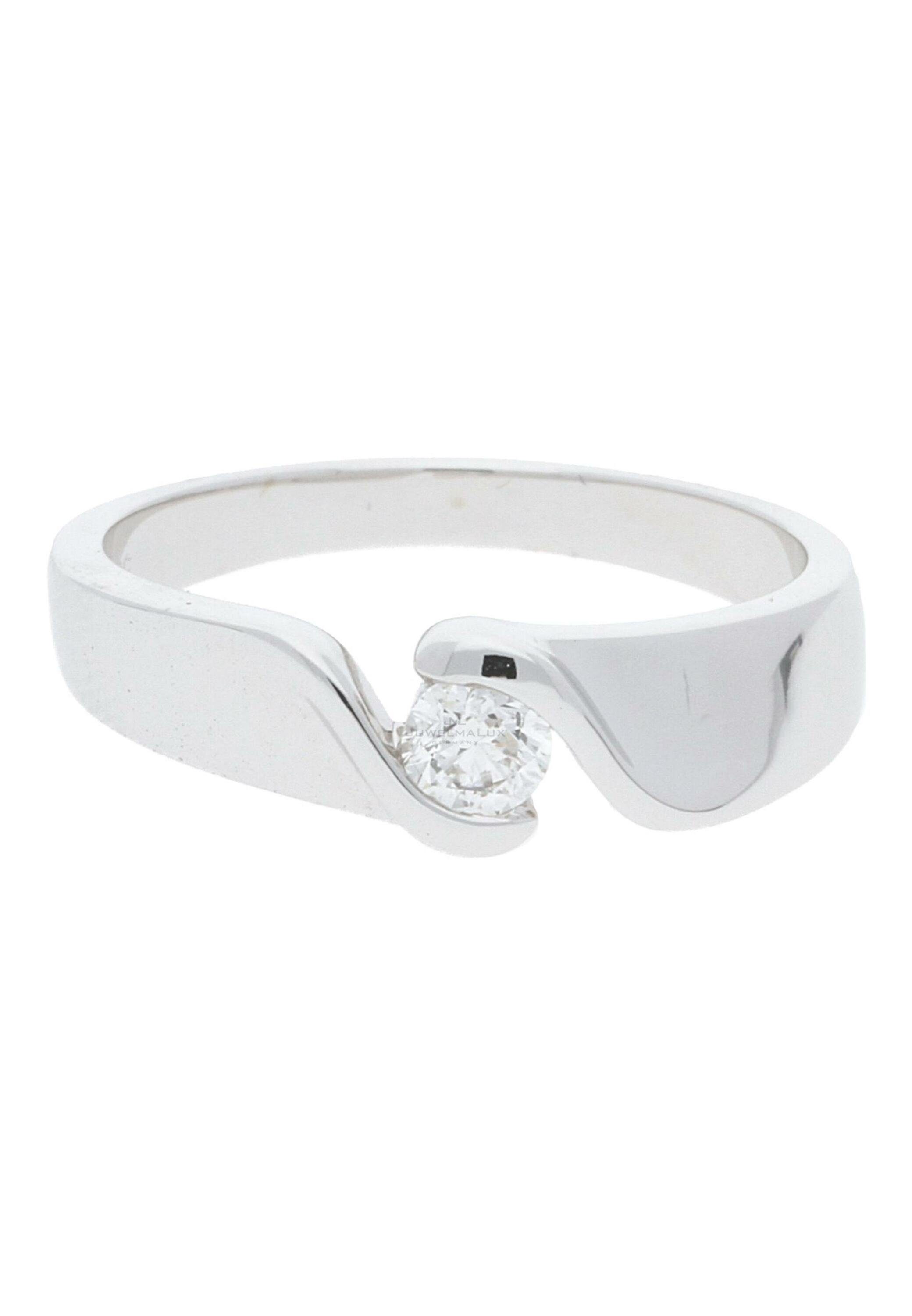 Damen Schmuck JuwelmaLux Diamantring Ring Gold Damen mit Diamant(en) (1-tlg), Weißgold 585/000, inkl. Schmuckschachtel