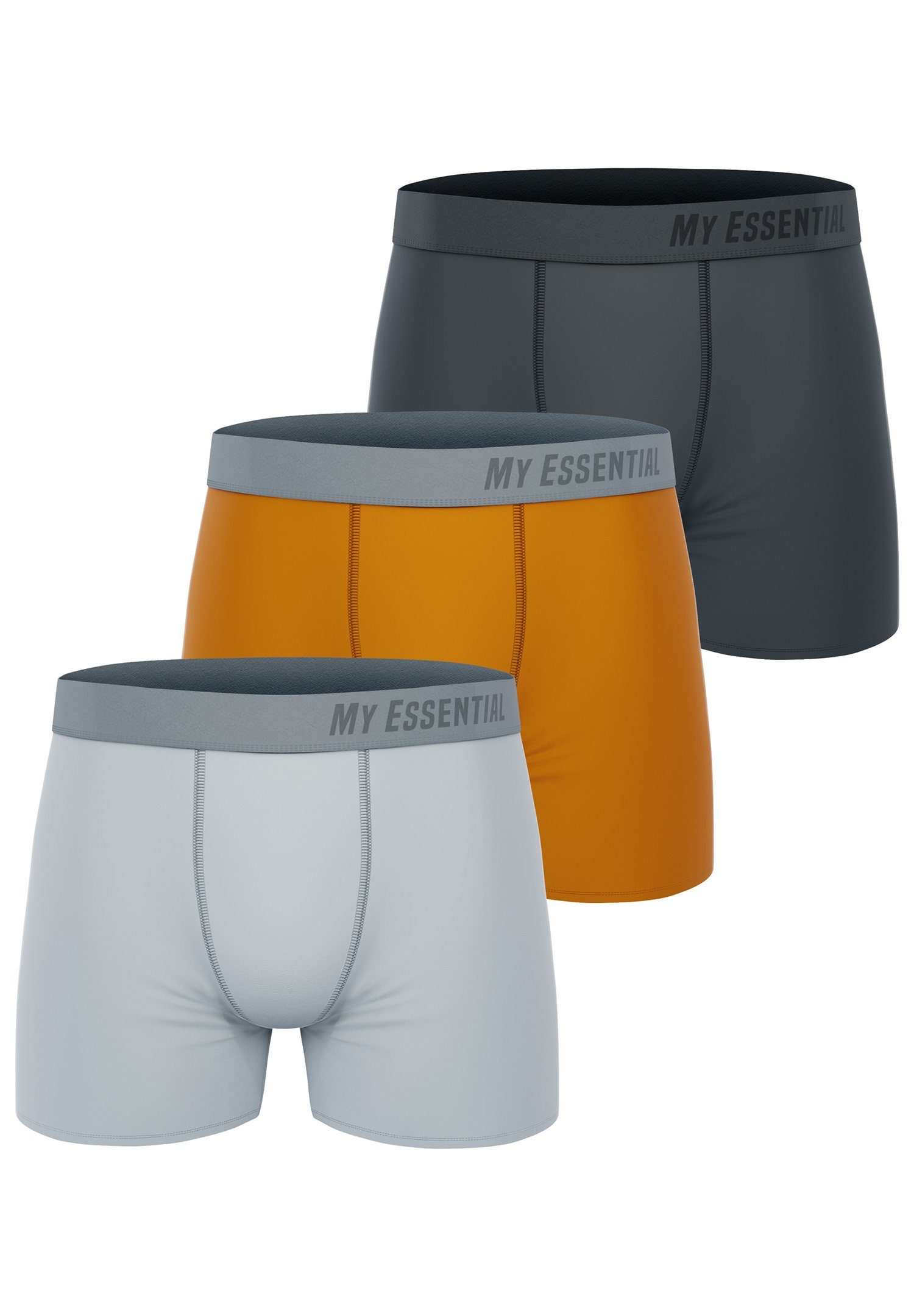 My Essential Clothing Boxershorts My Essential 3 Pack Boxers Cotton Bio (Spar-Pack, 3-St., 3er-Pack) orange