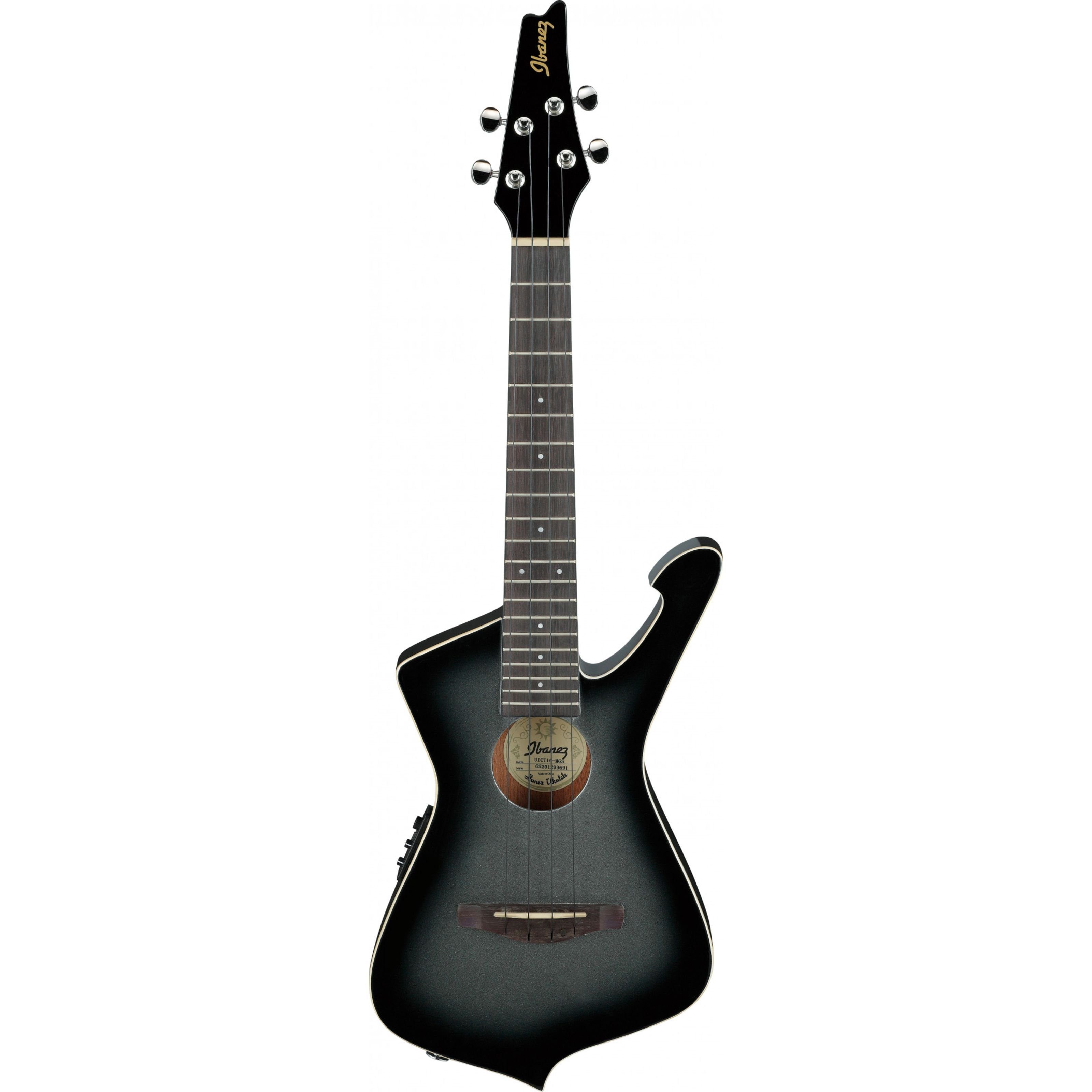 Ibanez Ukulele, Укулеле, Tenor Укулеле, UICT10 Metallic Gray Sunburst - Tenor Ukulele