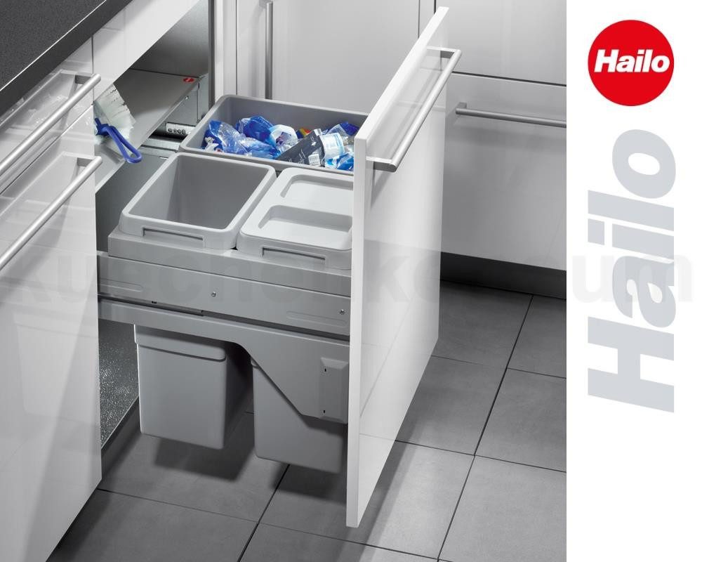 Hailo Einbaumülleimer Hailo Abfallsammler 3610631 CS Slide Euro-Cargo S 2x 13 + 30 Liter, Hailo Abfallsammler 3610631 CS Slide Euro-Cargo S 2x 13 + 30 Liter – Bild 3 von 5