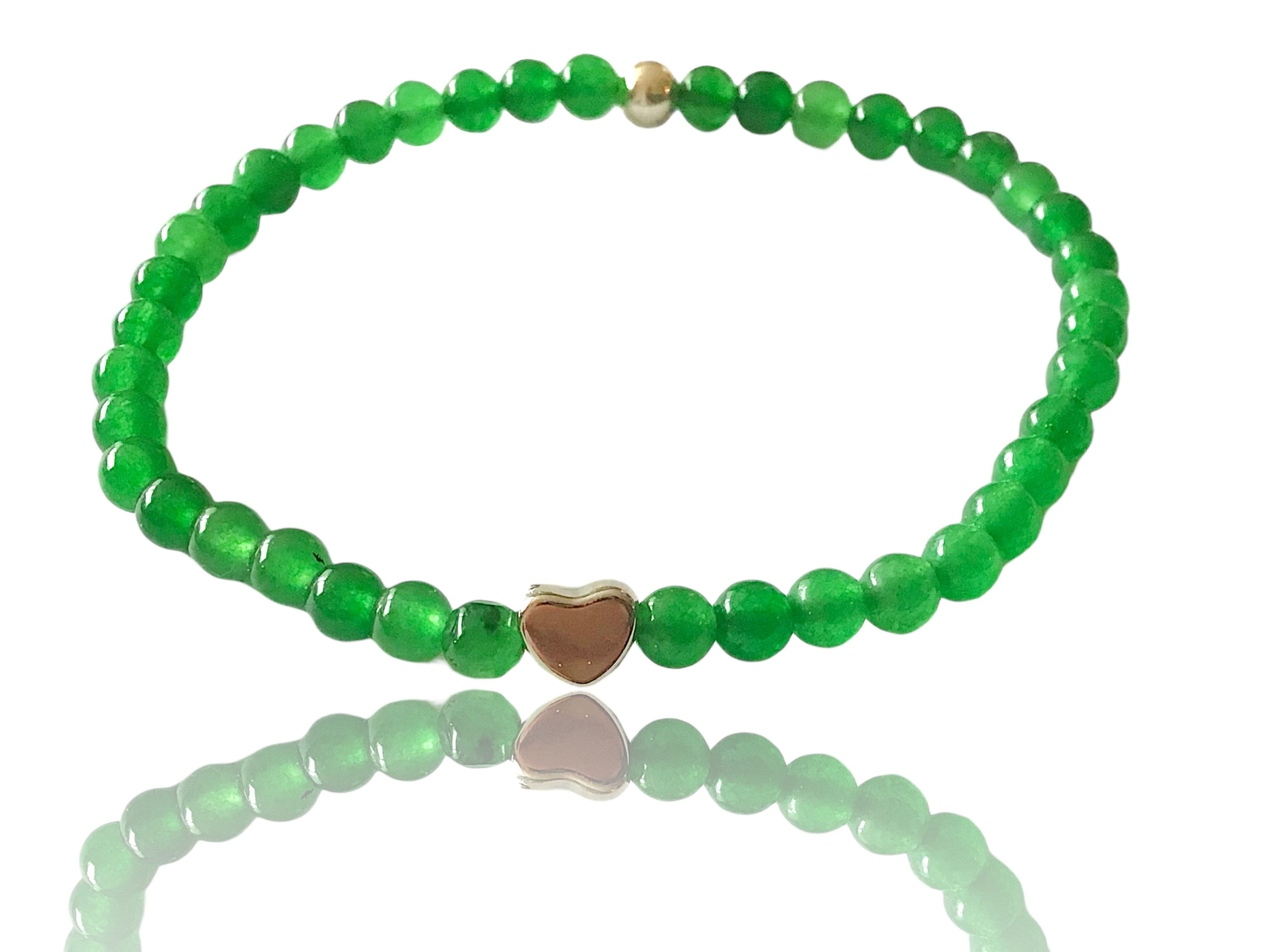Steinfixx® Perlenarmband Jade grün Perlenarmband mit 925 Silberperle und si günstig online kaufen
