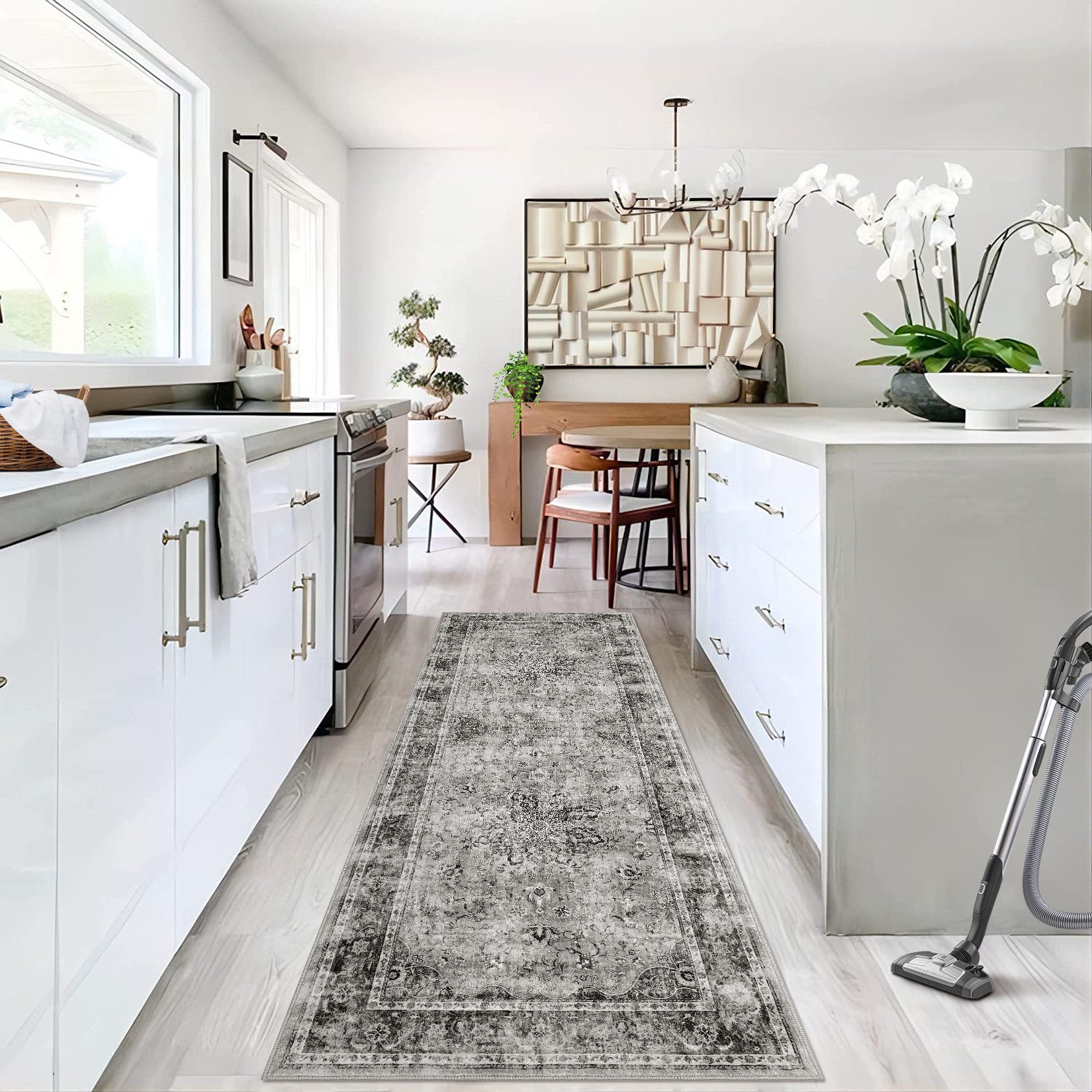 GarveeMore Teppich Teppich Wohnzimmer Waschbarer Vintage günstig online kaufen