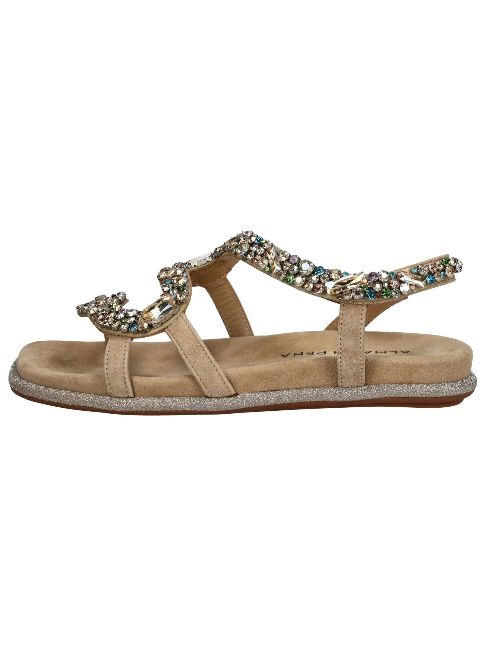 Alma en Pena Sandalen Leder/Textil Riemchensandalette günstig online kaufen