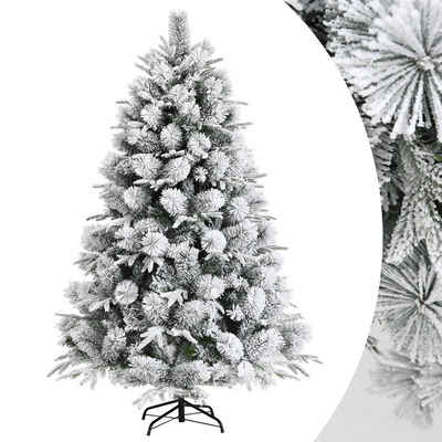 COSTWAY Künstlicher Weihnachtsbaum »Verschneiter Christbaum«, 180cm, 610 PVC- und PE-Zweigen, mit Metallständer