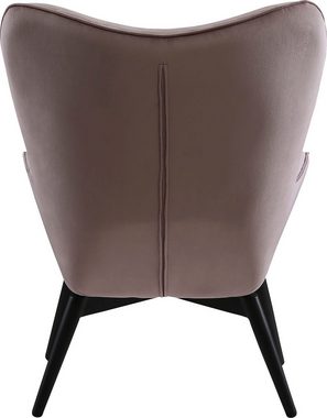 SalesFever Sessel (1-St), Zierknöpfe in der Rückenlehne