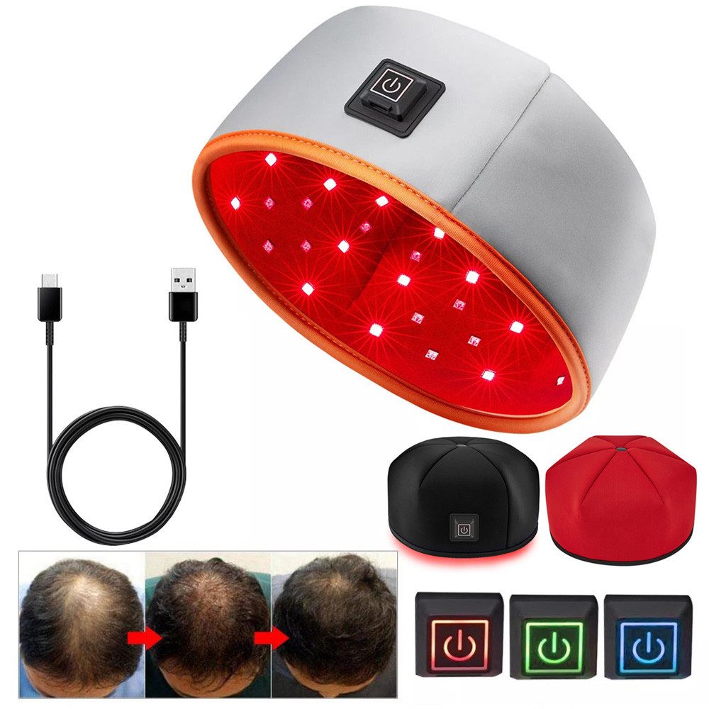 Infrarotlampe Rotlicht-Haarwuchshaube Infrarot Haarwuchskappe Haarausfall Verbessern