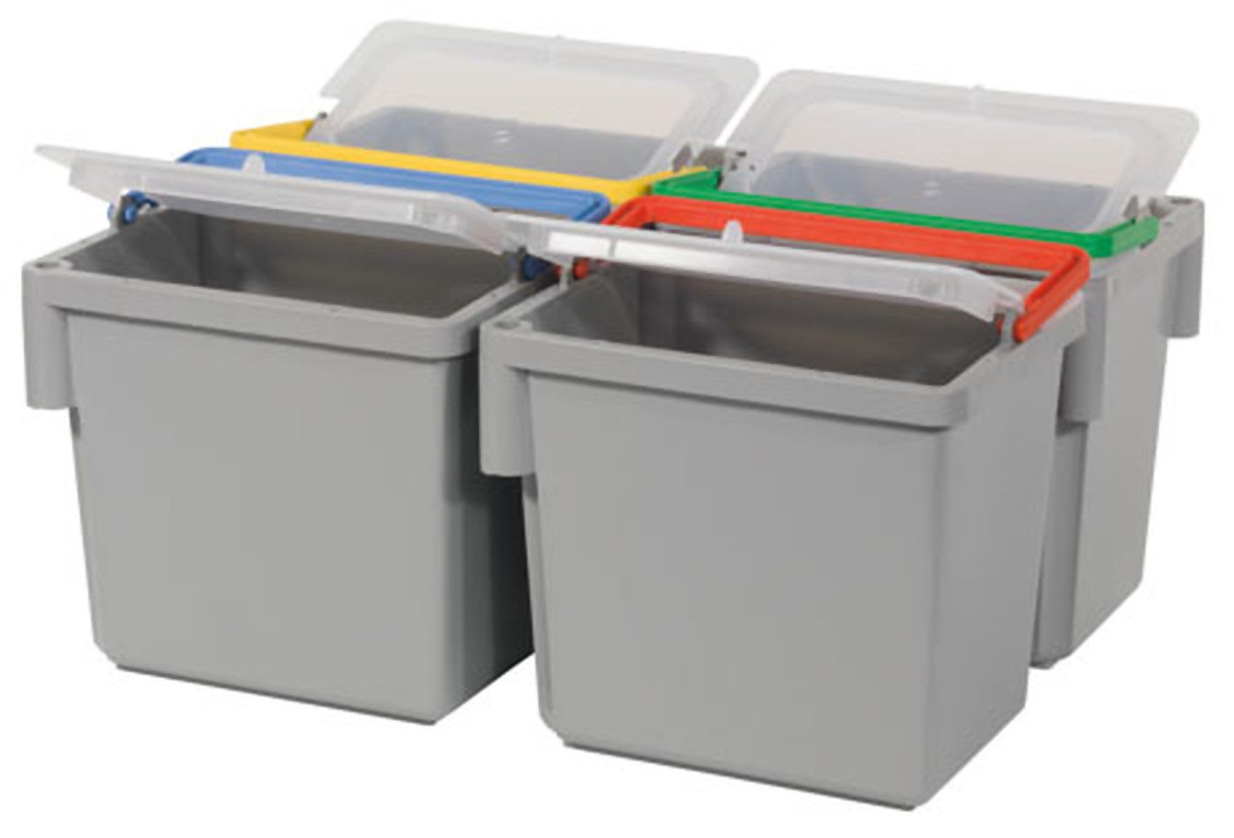 Numatic Тележки для уборки Schwenkbarer 4-Liter Eimer, grau mit farbcodiertem Henkel (gelb)