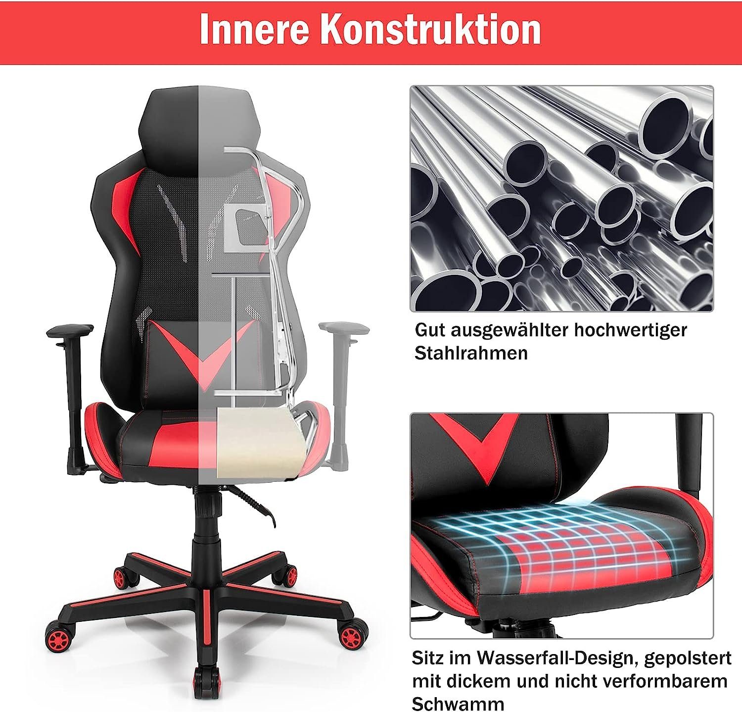 Bürostuhl, bis kg rot Gaming-Stuhl 150 KOMFOTTEU