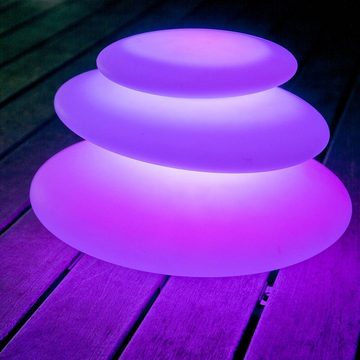 Licht-Trend Gartenleuchte Akku LED Dekolampe Zen mit App-Steuerung Weiß