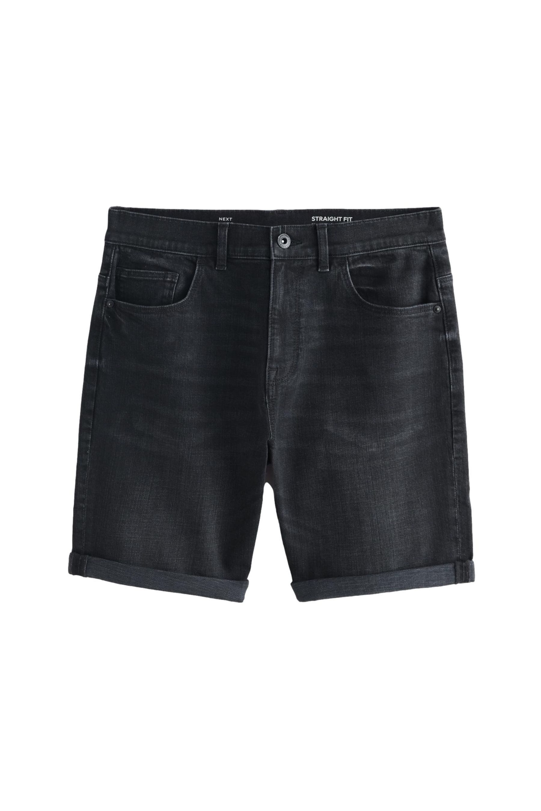 Jeansshorts Straight Fit Denim-Shorts mit Stretch