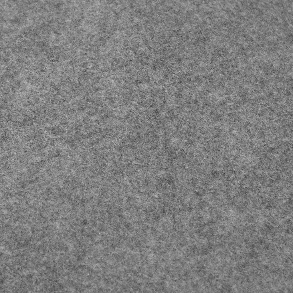 vidaXL Pool-Abdeckplane, Pool-Bodentuch Hellgrau Ø396 cm Polyester Geotextil