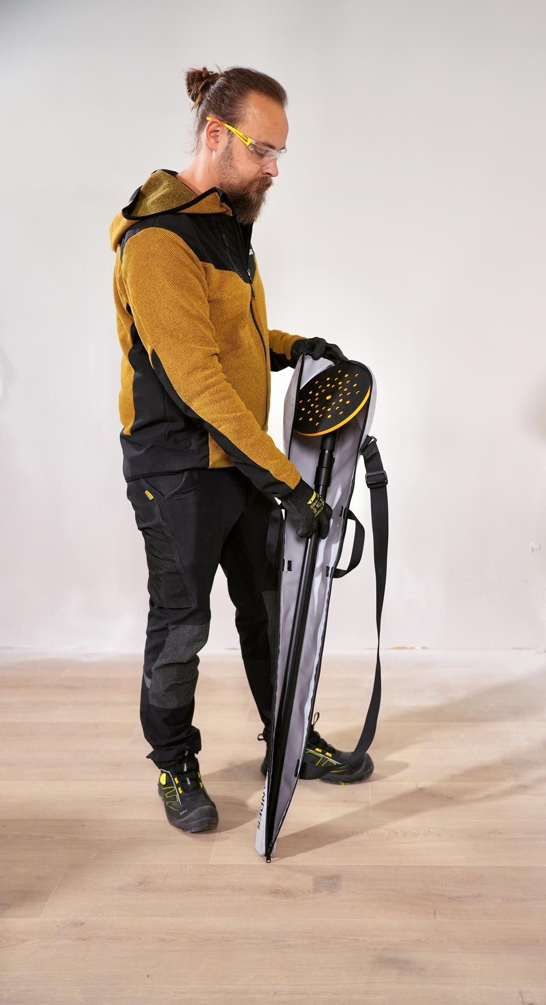 Mirka Multischleifer DecoSander, Kombi-Schleifer für glatte Details & Flächenarbeiten, mit Klettsystem