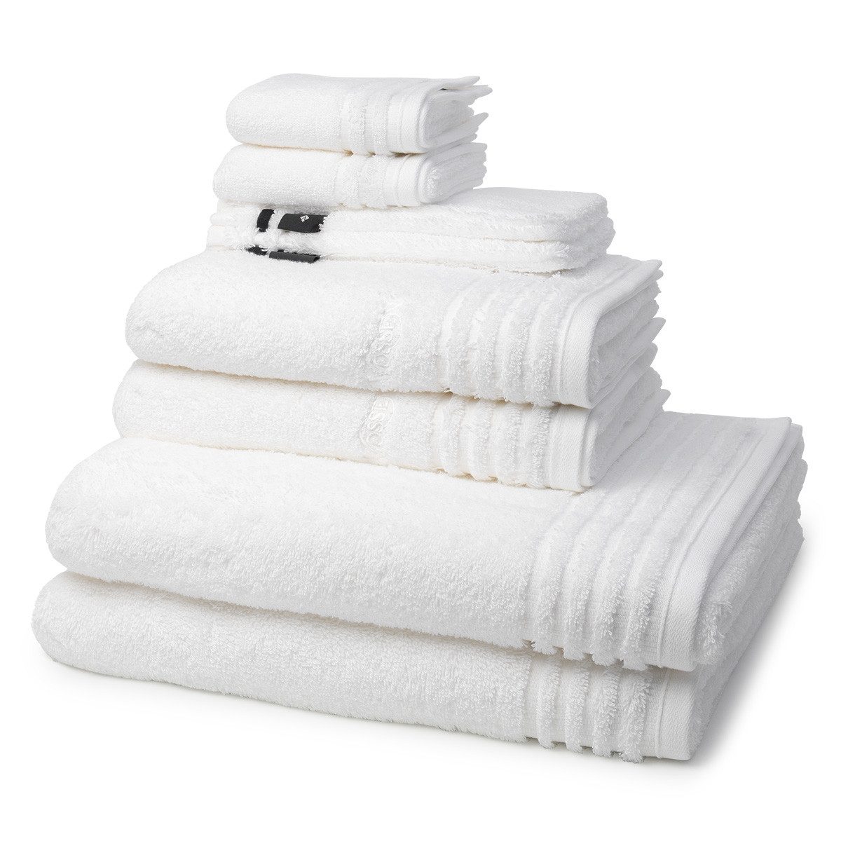 Vossen Handtuch Set Vienna Style Supersoft, Frottee (Spar-Set, 8-St), 2 X Wasch- 2 X Gäste- 2 X Dusch- 2 X Handtuch im Set - Baumwolle