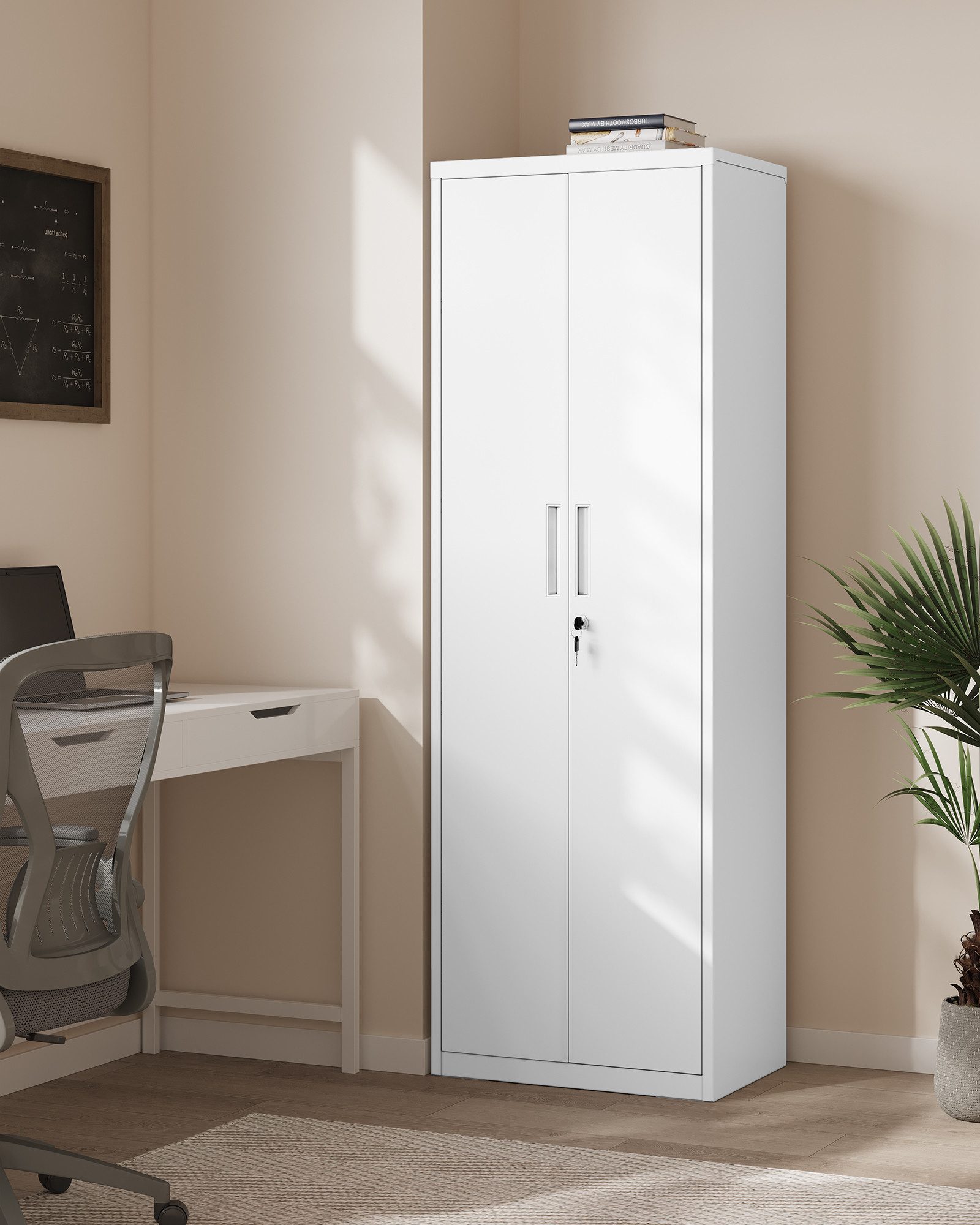 SONGMICS Aktenschrank Mehrzweckschrank, Stahl-Aufbewahrungsschrank, 5 Ebene günstig online kaufen