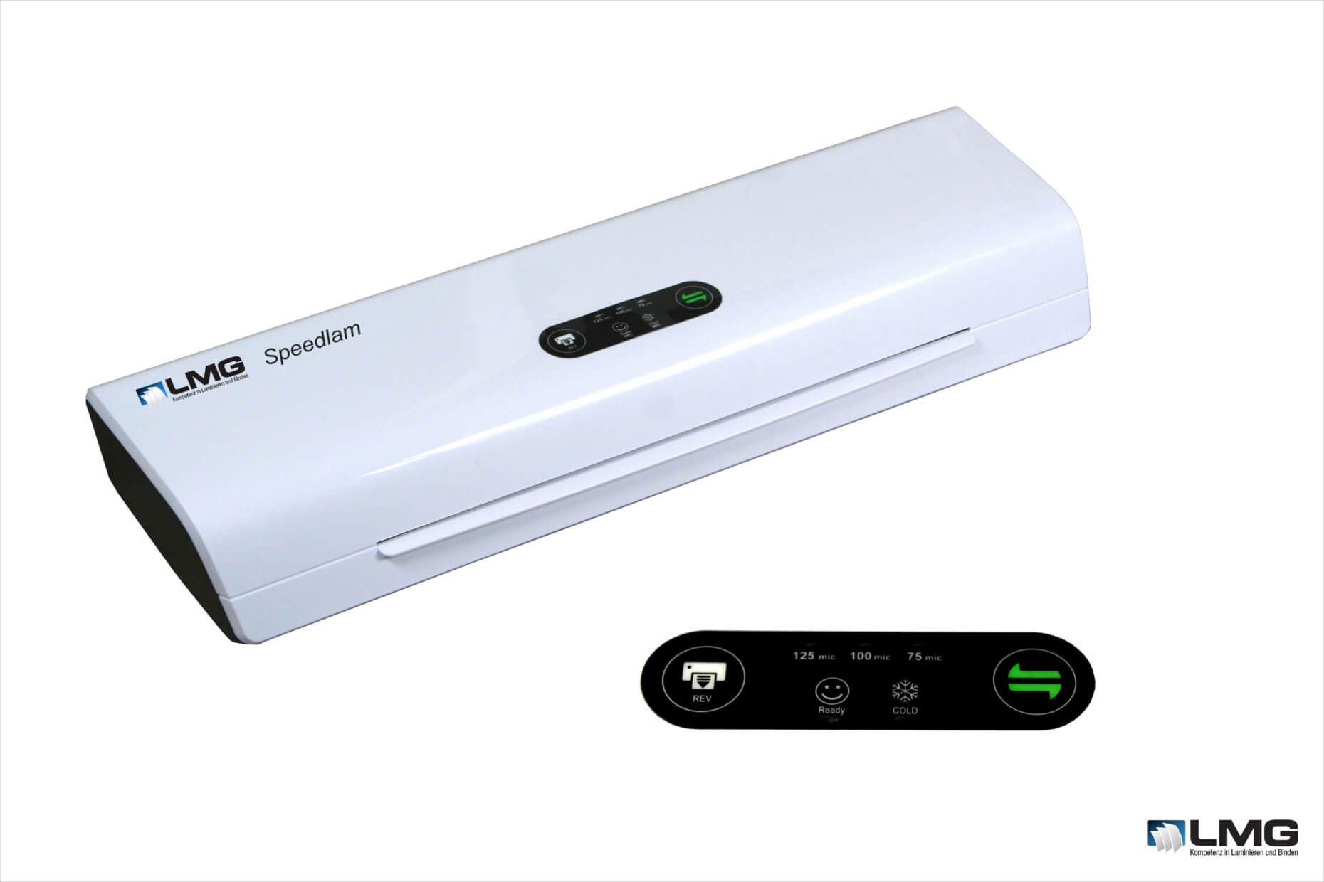 LMG Germany Laminiergerät LMG Speedlam 336 Laminiergerät - DIN A3, 330mm Arbeitsbreite, A3, 1 Min. Aufheizung, Touch, Rücklauf, 800 mm/min, 125mic