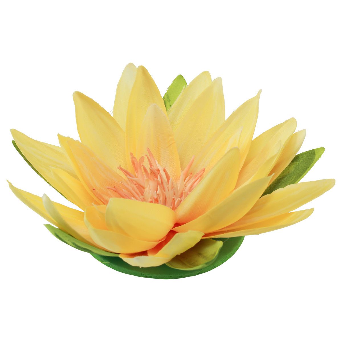 Kunstblume Schwimmende Seerose Deko für Tisch und Wasserarrangements, 2 Stück, Florists Products, Höhe 5.5 cm