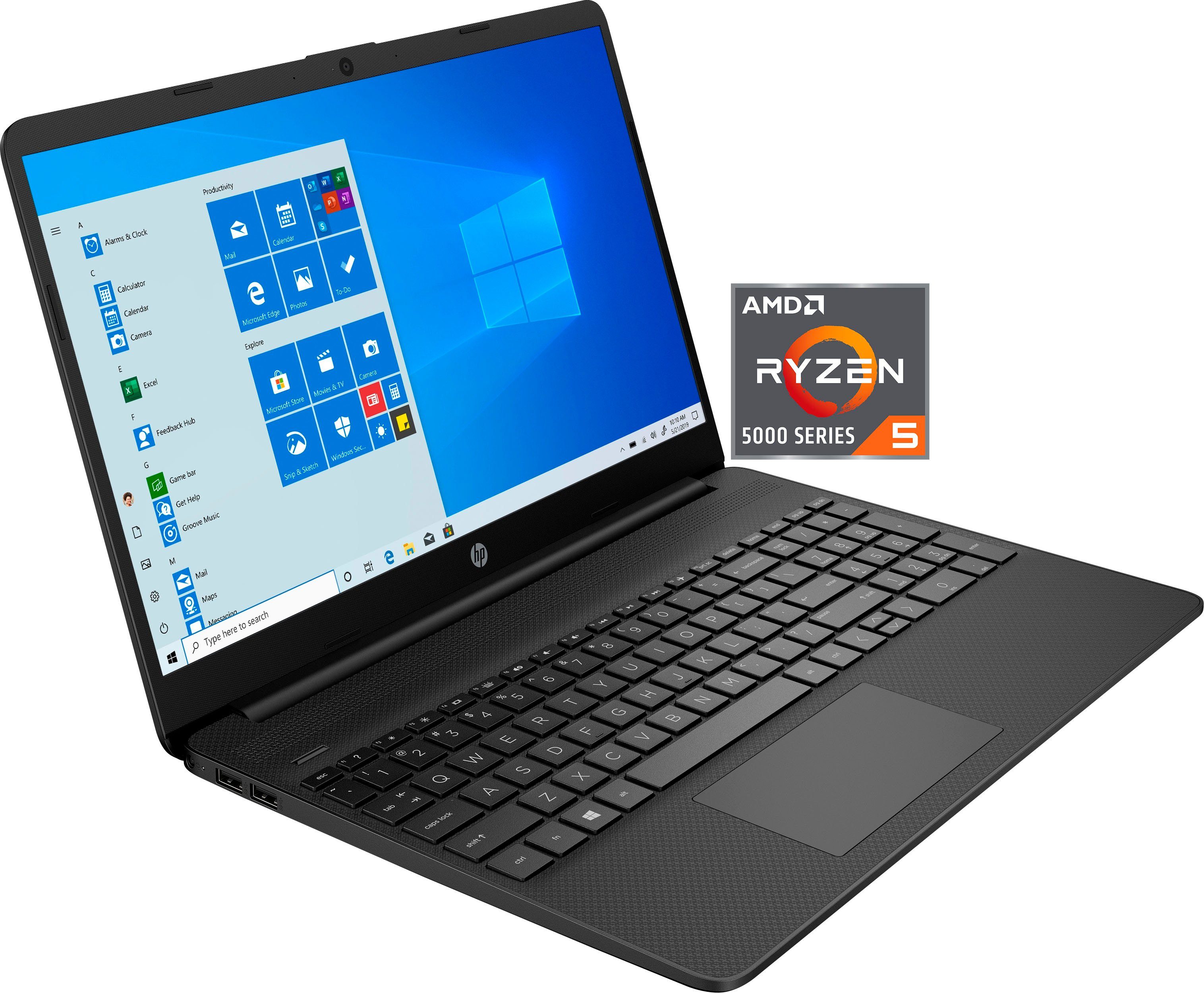 HP 15s-eq2255ng Notebook (39,6 cm/15,6 Zoll, AMD Ryzen 5 5500U, Radeon  Graphics, 512 GB SSD)