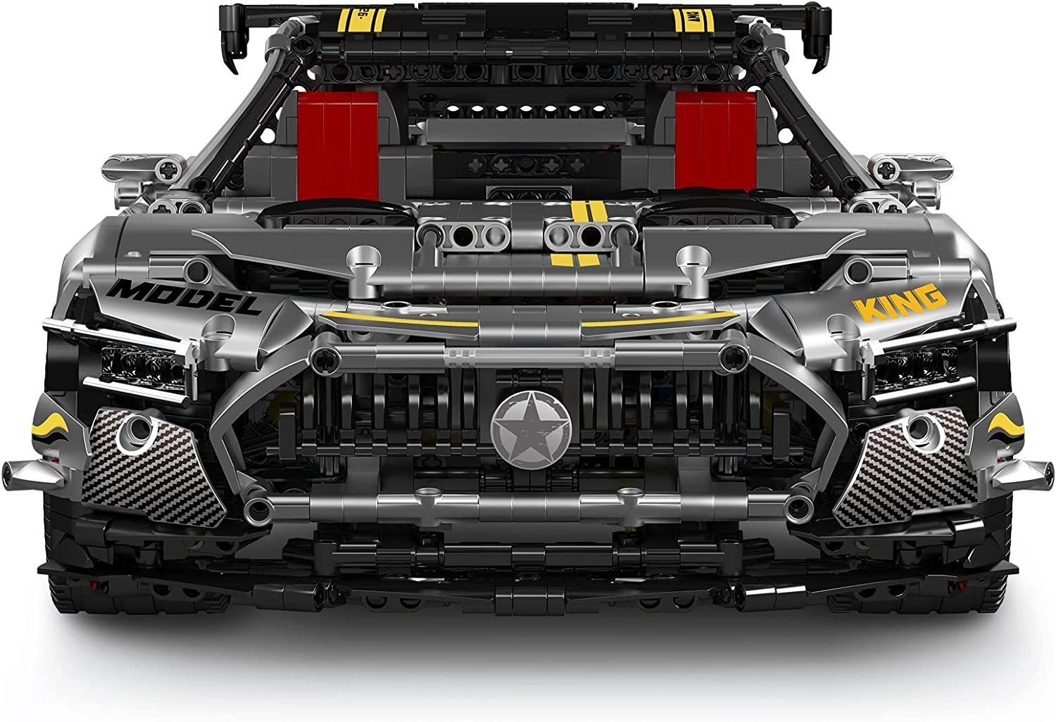 Mould King 13126 AMG GT Quicksilver Sportwagen Konstruktionsspielsteine, (2872 St) – Bild 4 von 5
