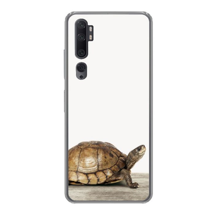 MuchoWow Handyhülle Schildkröte - Junge - Tiere - Kinder - Mädchen Phone Case Handyhülle Xiaomi Mi Note 10 Pro Silikon Schutzhülle