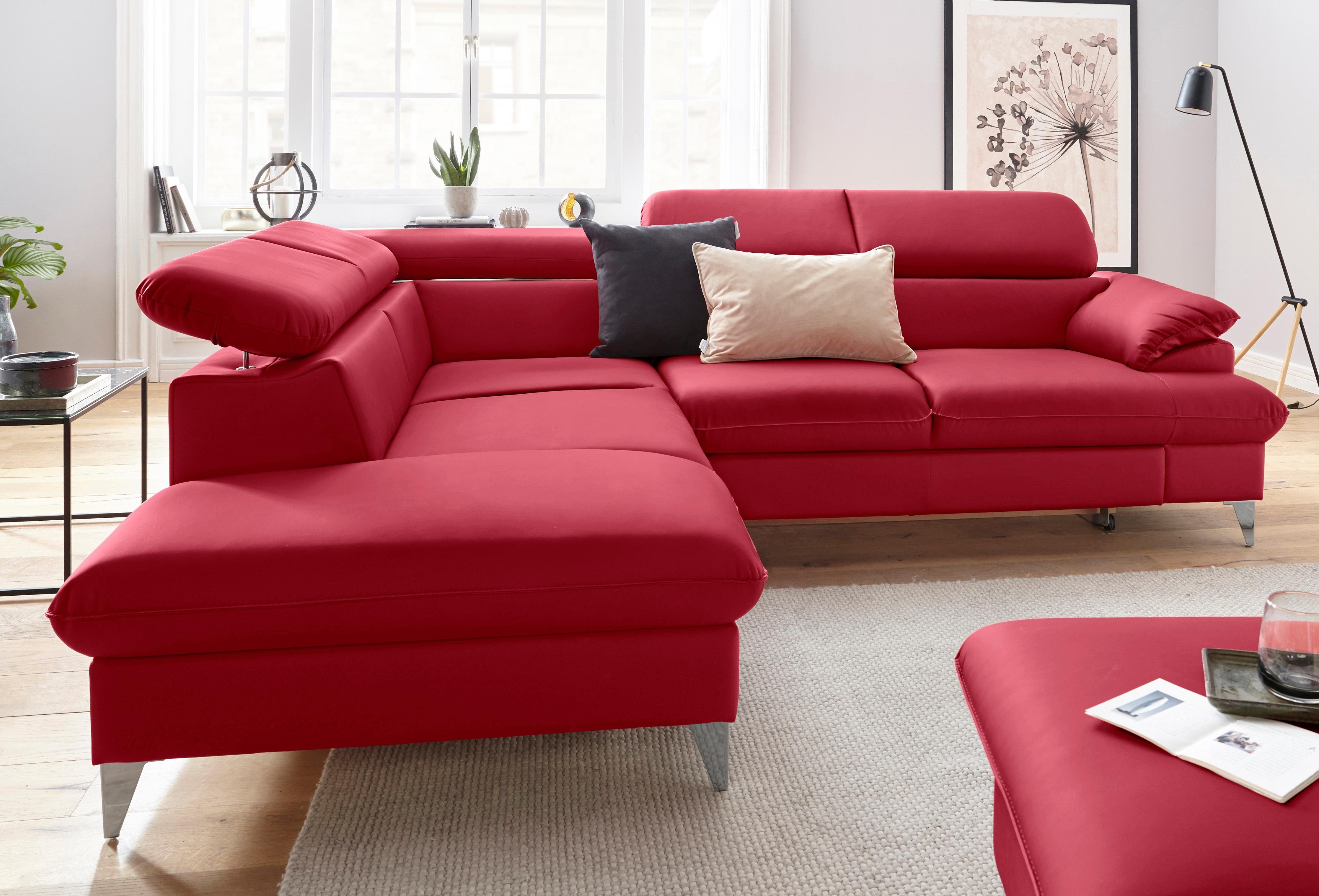 COTTA Ecksofa "Caluso L-Form", mit Kopfteilverstellung, wahlweise mit Bettf günstig online kaufen