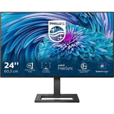 Philips 242E2FA LCD-Monitor (60,5 cm/23,8 ", 1920 x 1080 px, Full HD, 4 ms Reaktionszeit, 75 Hz, LCD)