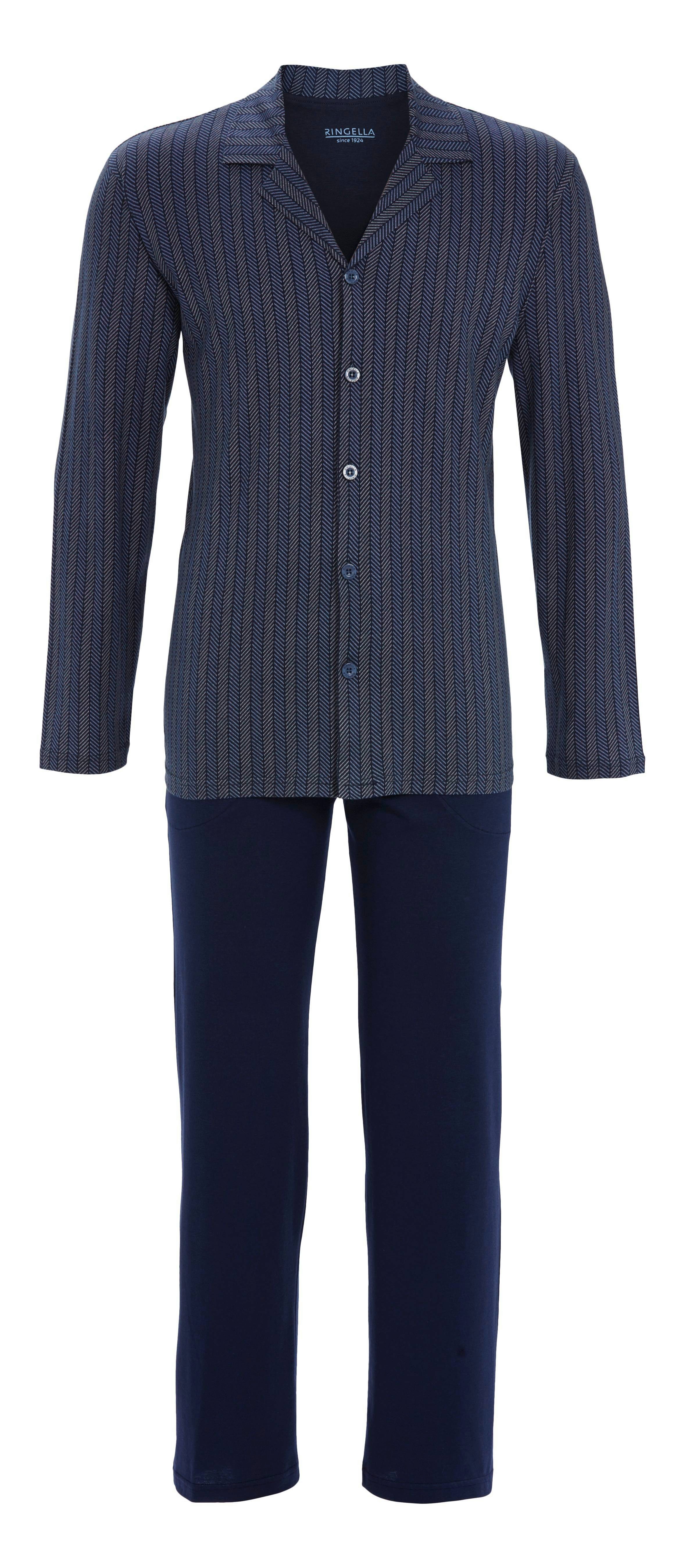 Ringella Pyjama mit durchgeknöpftem Oberteil