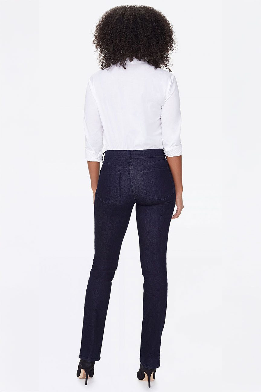NYDJ Straight-Jeans Marilyn Straight Jeans Dunkelblau Premium Denim (Tall)