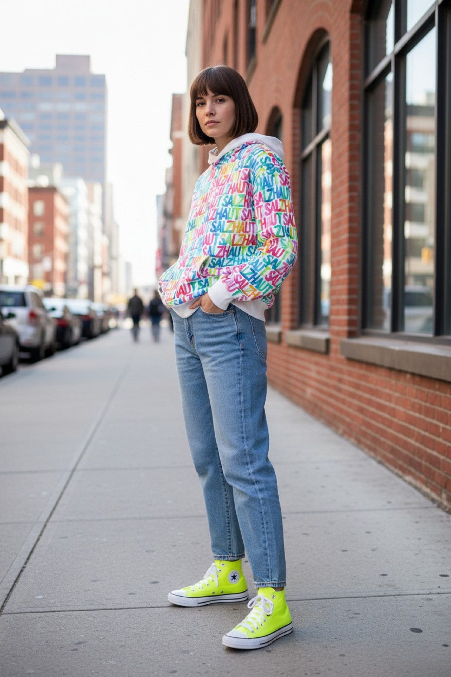 salzhaut Hoodie AFBOTT Damen normale Passform Damen Kapuzenpullover– lässig, frisch und nordisch charmant!