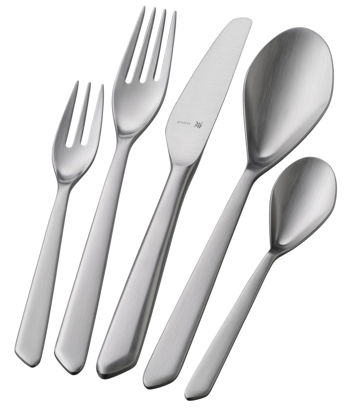 WMF Besteck-Set Neo Besteck-Set, 30-teilig, Cromargan Protect® (30-tlg), 6 Personen, Cromargan protect Edelstahl, extrem kratzbeständig