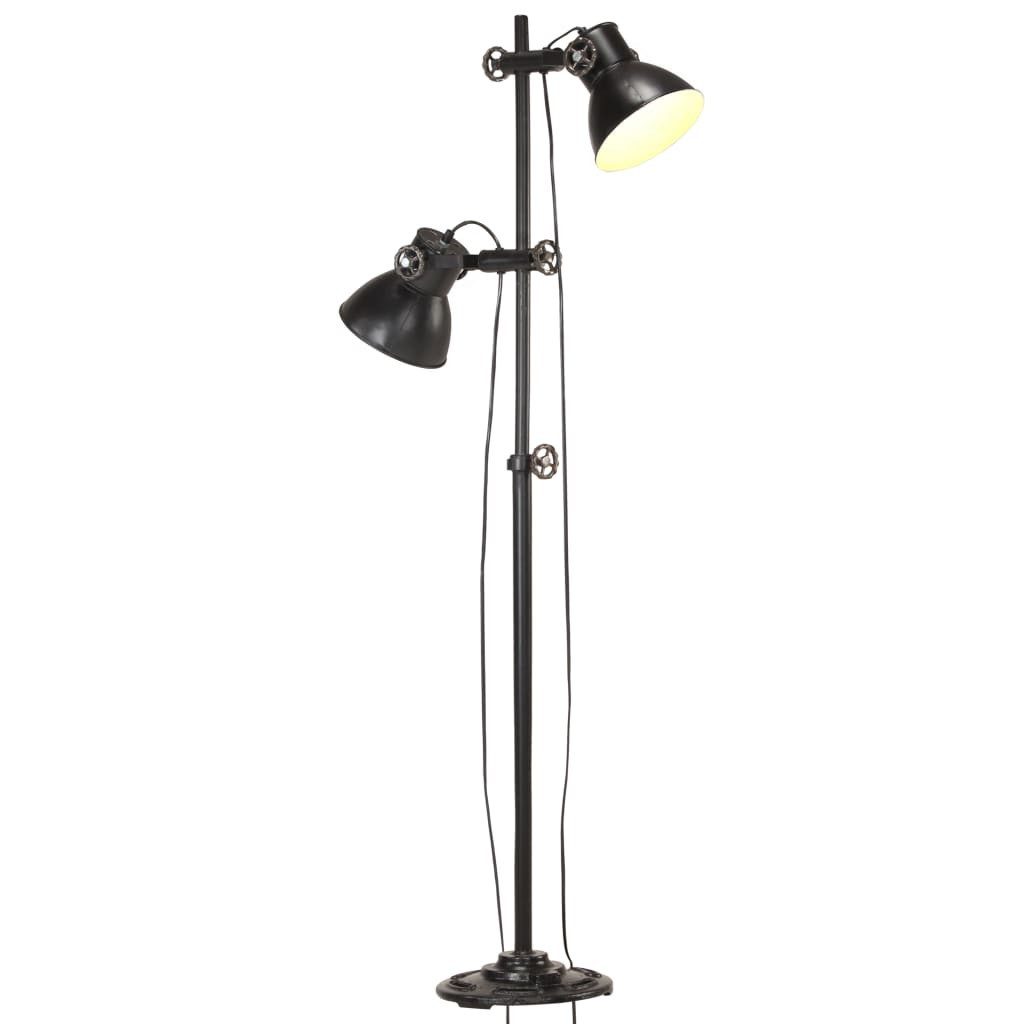vidaXL Deckenleuchte Stehlampe 2-flammig Schwarz E27 günstig online kaufen