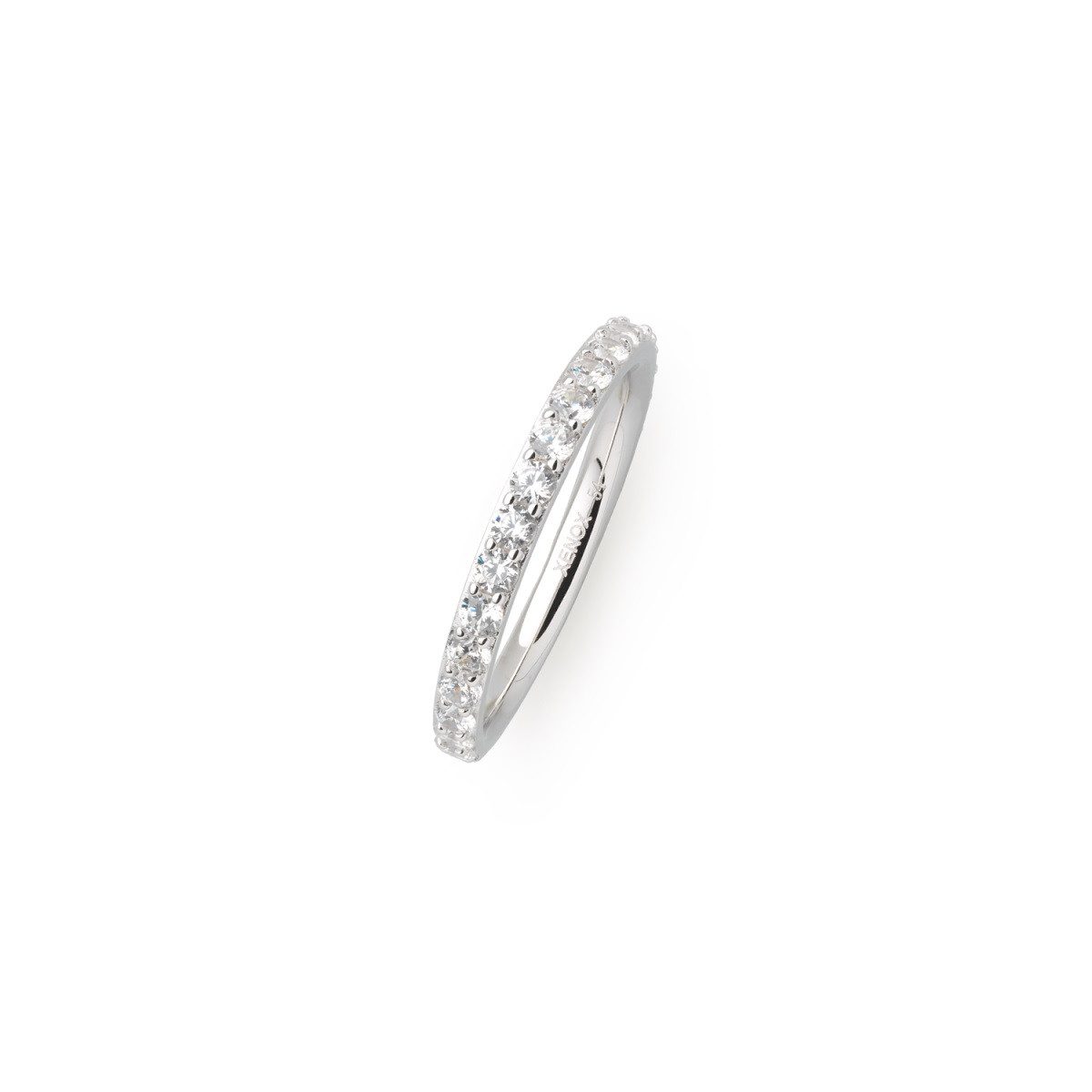 XENOX Silberring Ring Damen Klassik Krappe Zirkonia Sterlingsilber XS7357 Gr. 54