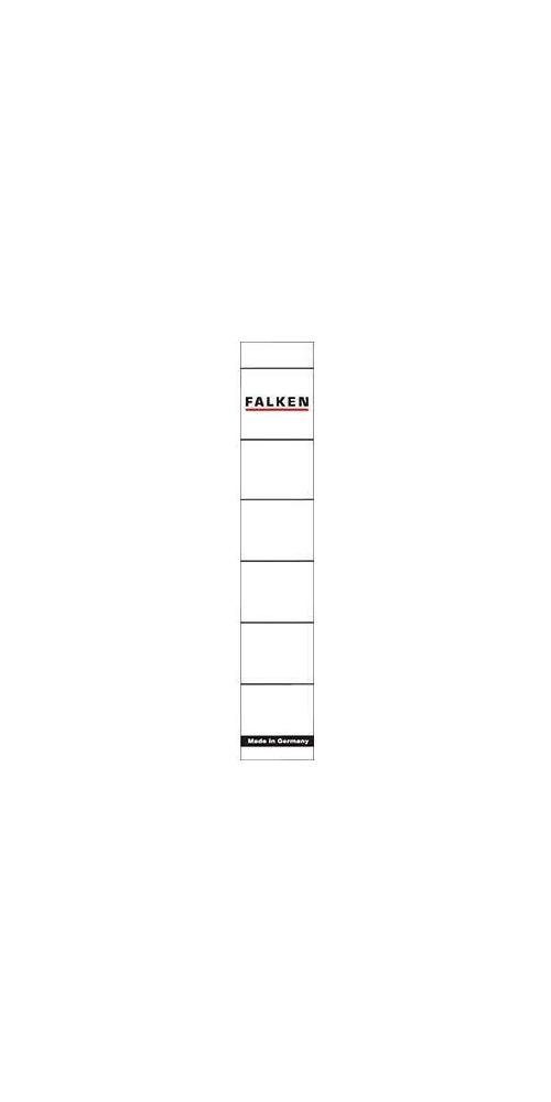 Falken Aktenordner Rückenschild schmal/kurz 30 x 190 mm (B x H) weiß 10 St./Pack.