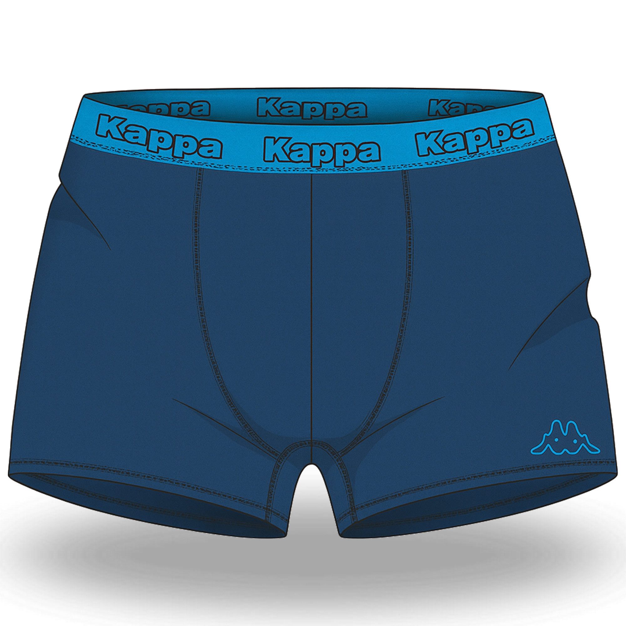 Kappa Boxershorts Herren 6er Pack – Unterhosen Größen M-XXL, Hochwertige Baumwolle (Spar-Set)