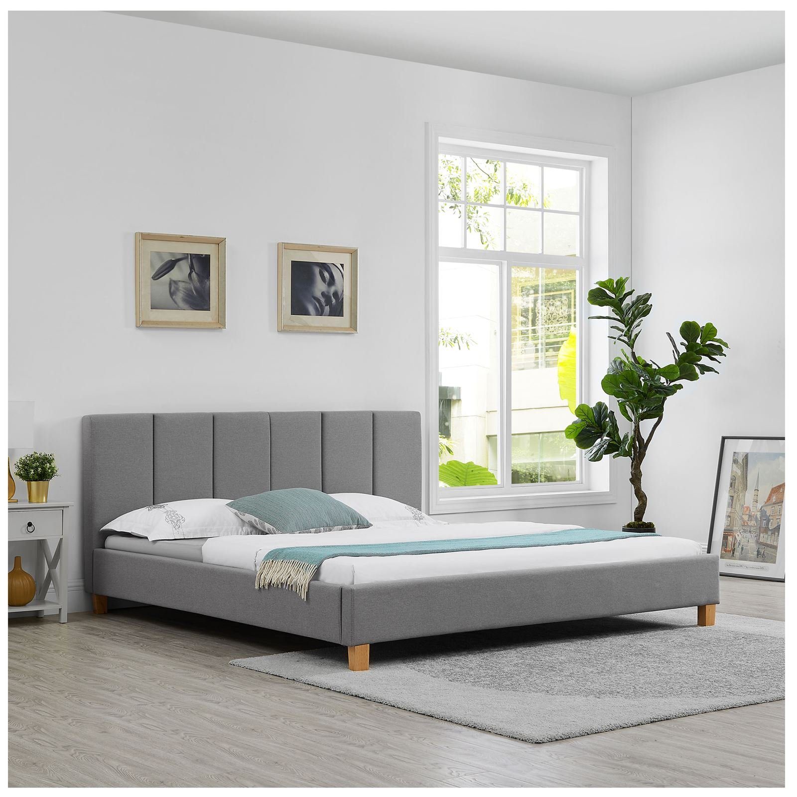 CARO-Möbel Polsterbett JASON, Doppelbett 180x200 cm inkl Lattenrost, gepols günstig online kaufen