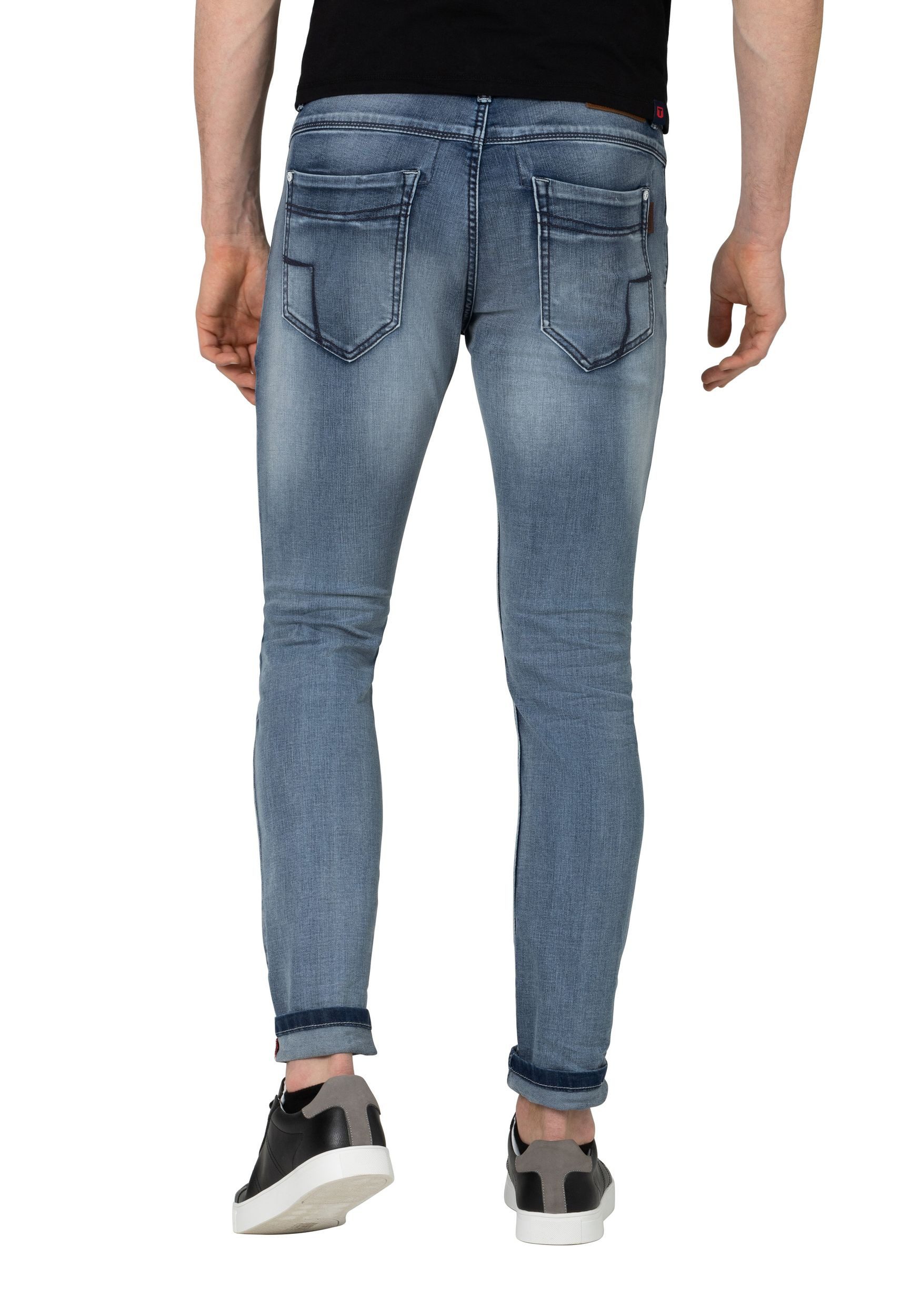 TIMEZONE Slim-fit-Jeans Slim Fit Jeans Denim SCOTTTZ für Baumwolle unifarben elastisch Reißverschluss casual-Style