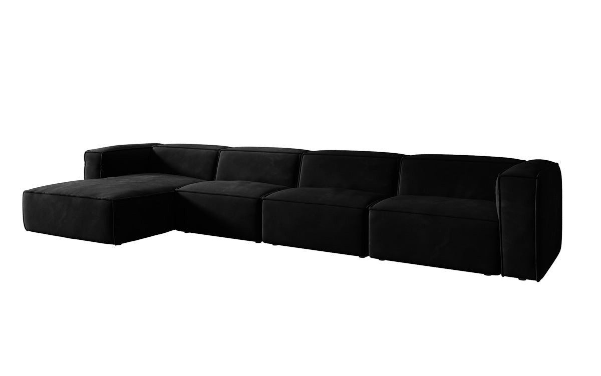 Luxusbetten24 Sofa Designer Sofa Comfy L Maxi in Samt