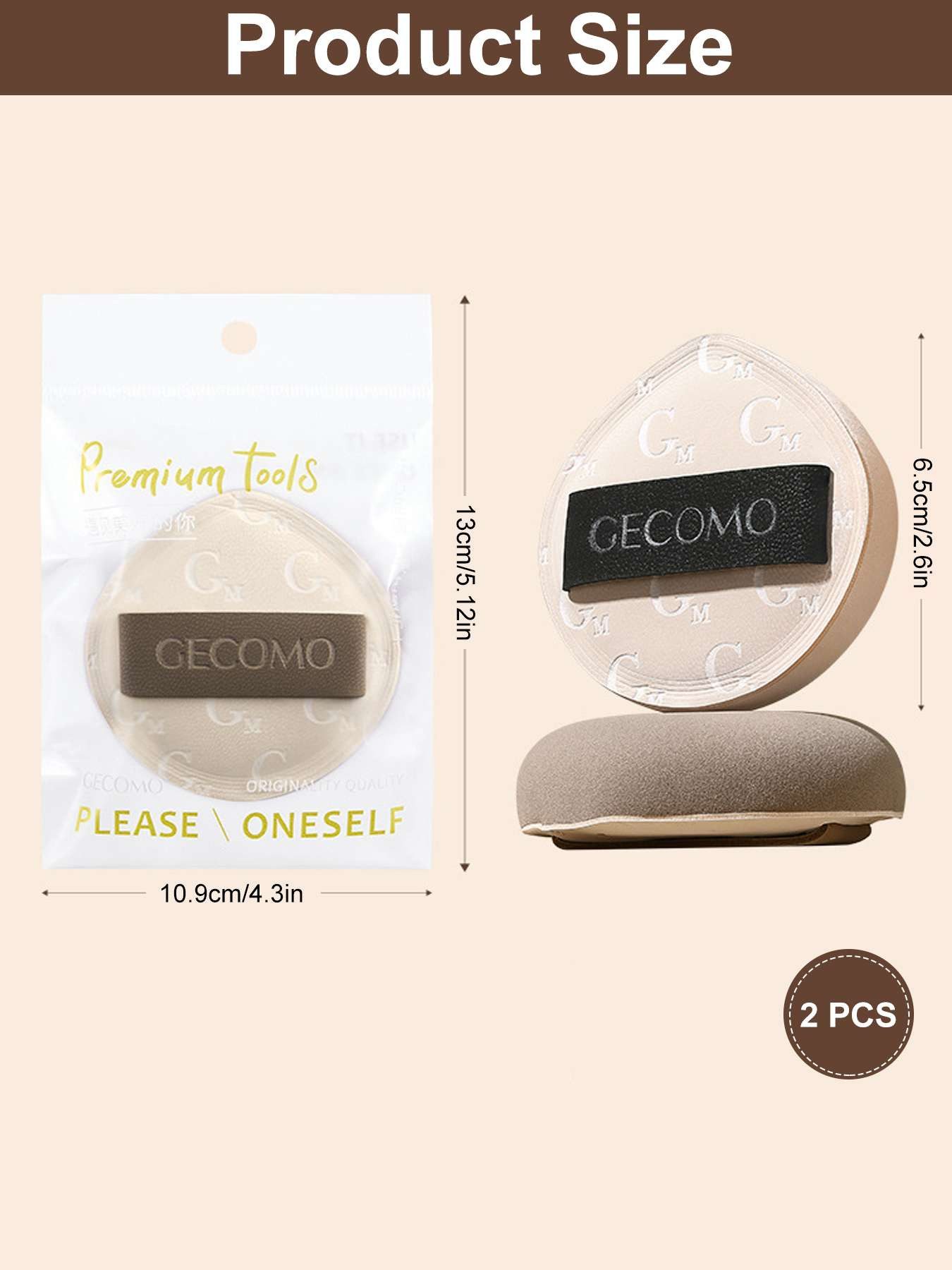 DEBAIJIA Make-up Schwamm 2Pcs Make-up Schwamm Set Für Foundation, Concealer und Rouge